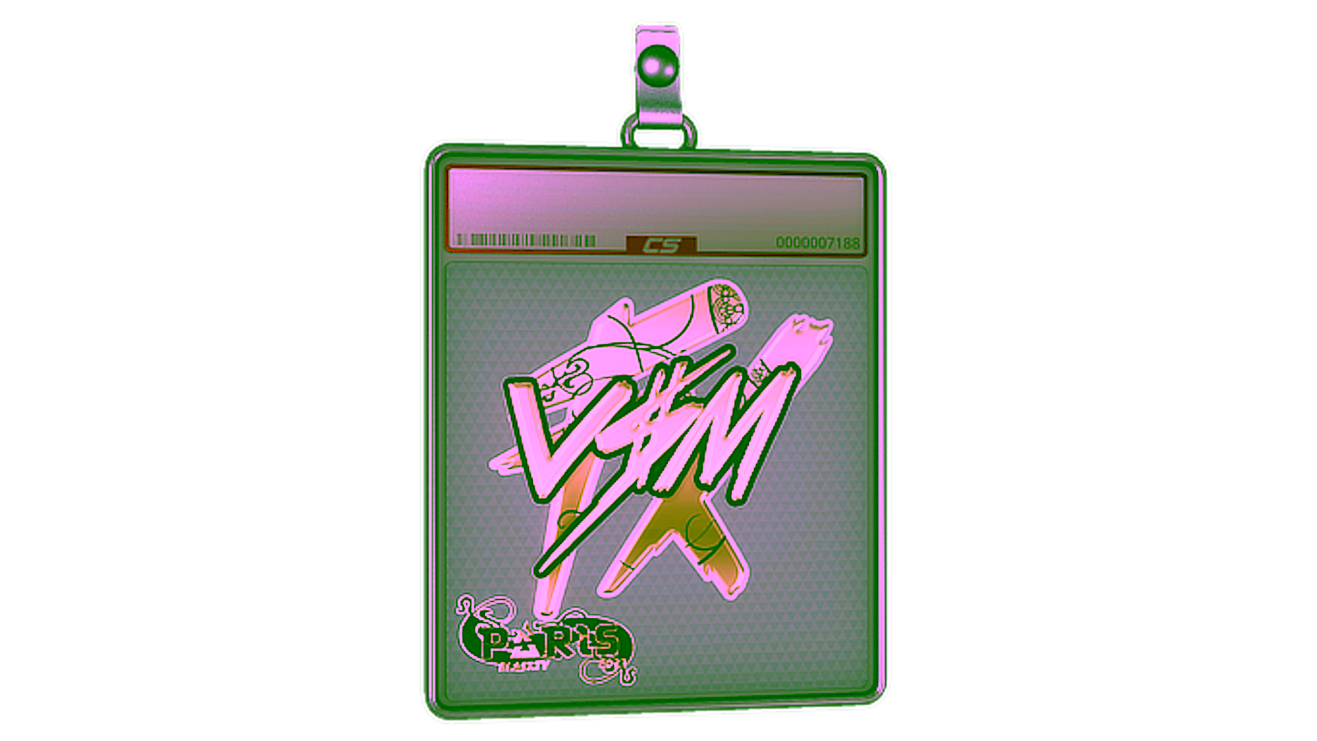 Mostrar para Sticker Slab | v$m (Gold) | Paris 2023