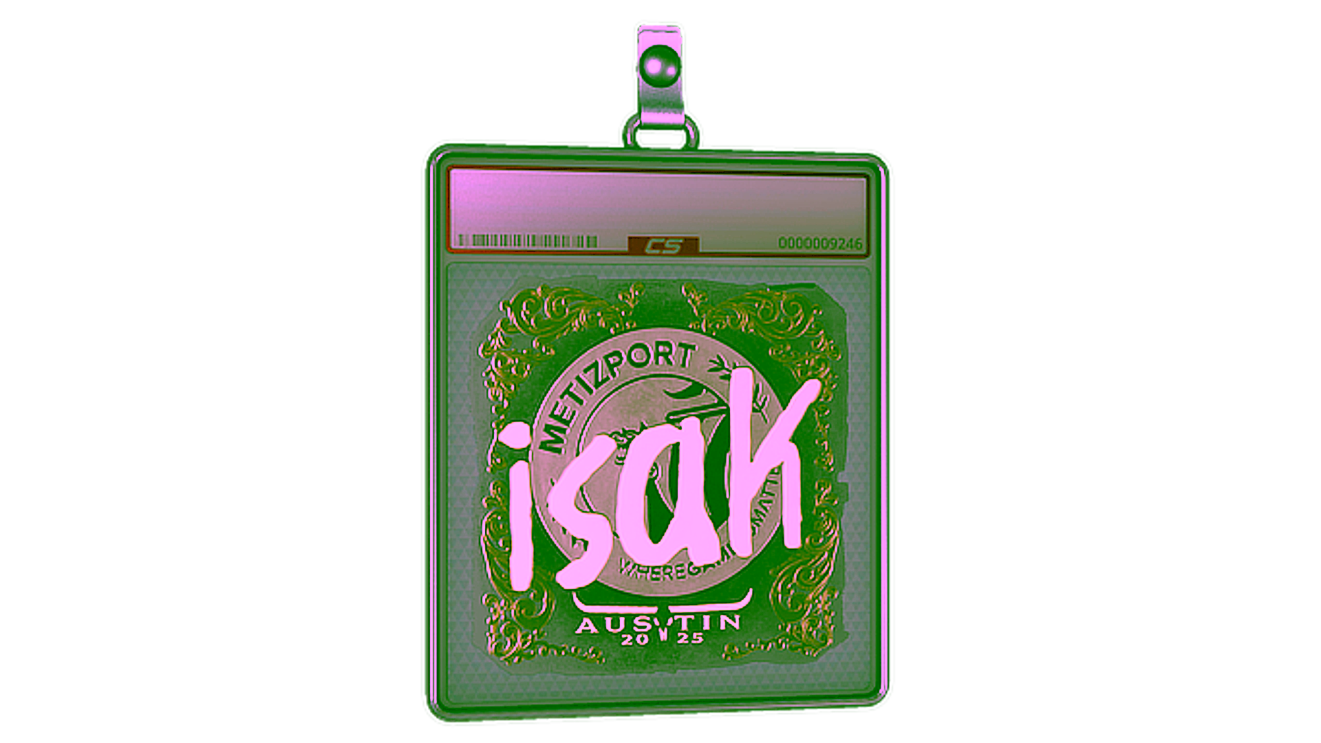 Wyświetl dla Sticker Slab | isak (Gold) | Austin 2025