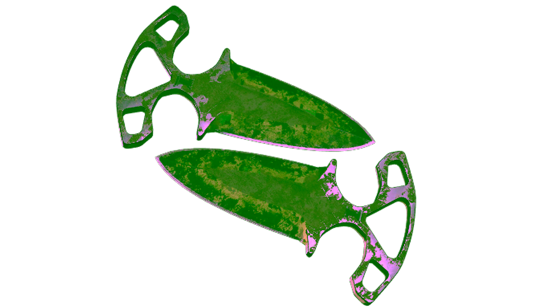 Exibição para ★ StatTrak™ Shadow Daggers | Boreal Forest (Battle-Scarred)