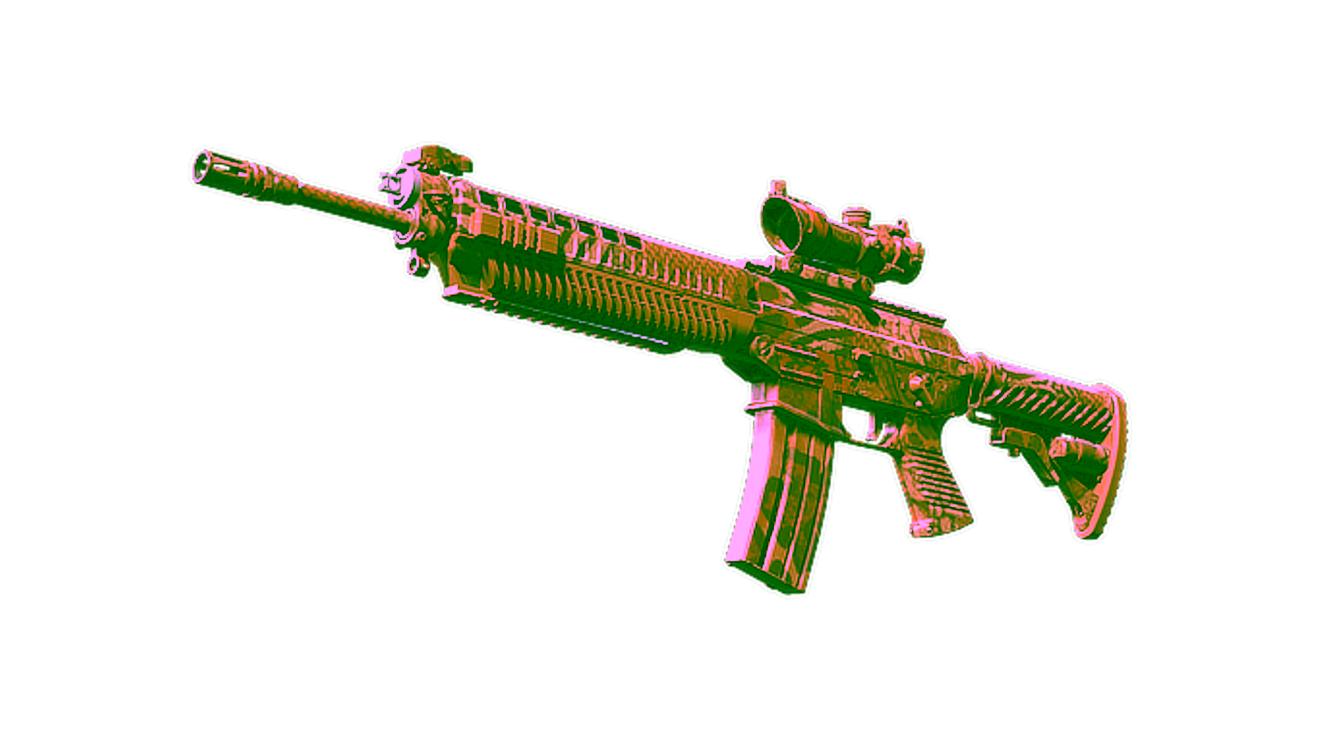 Display for Souvenir SG 553 | Safari Print (Minimal Wear)