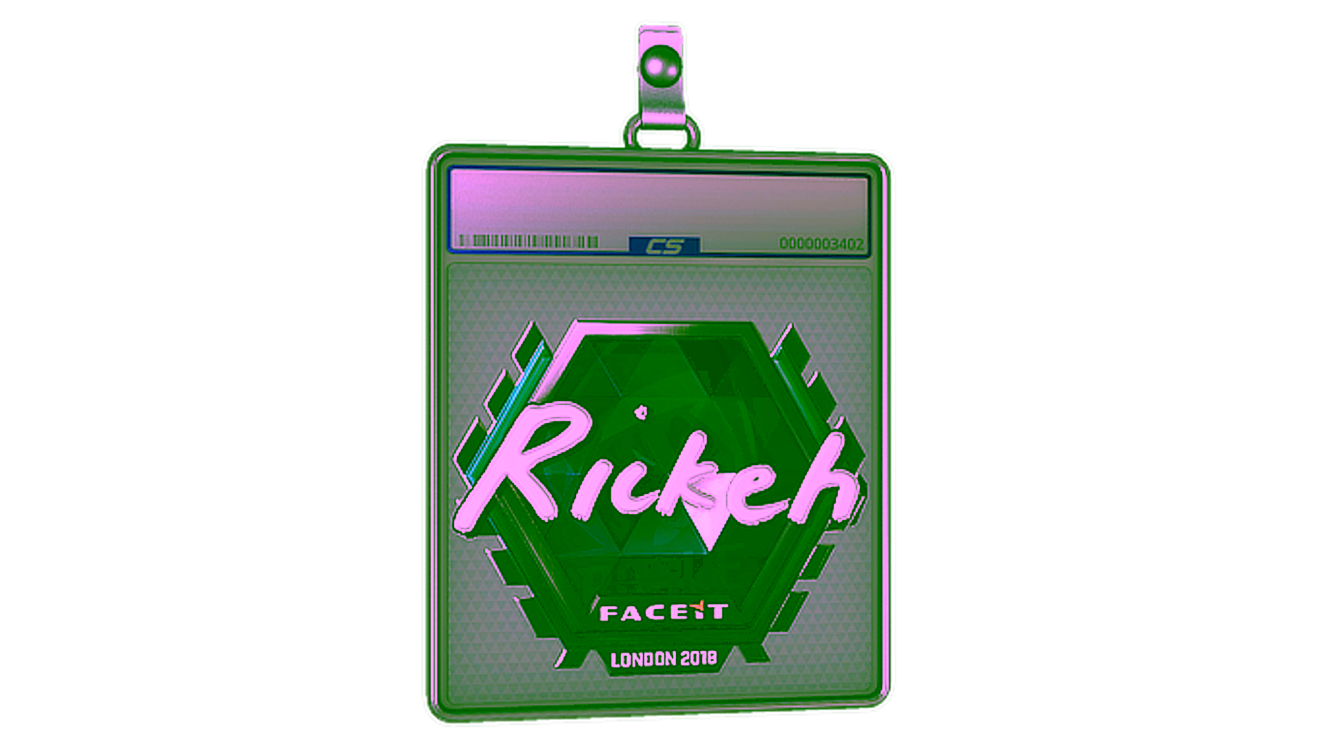Display for Sticker Slab | Rickeh (Foil) | London 2018