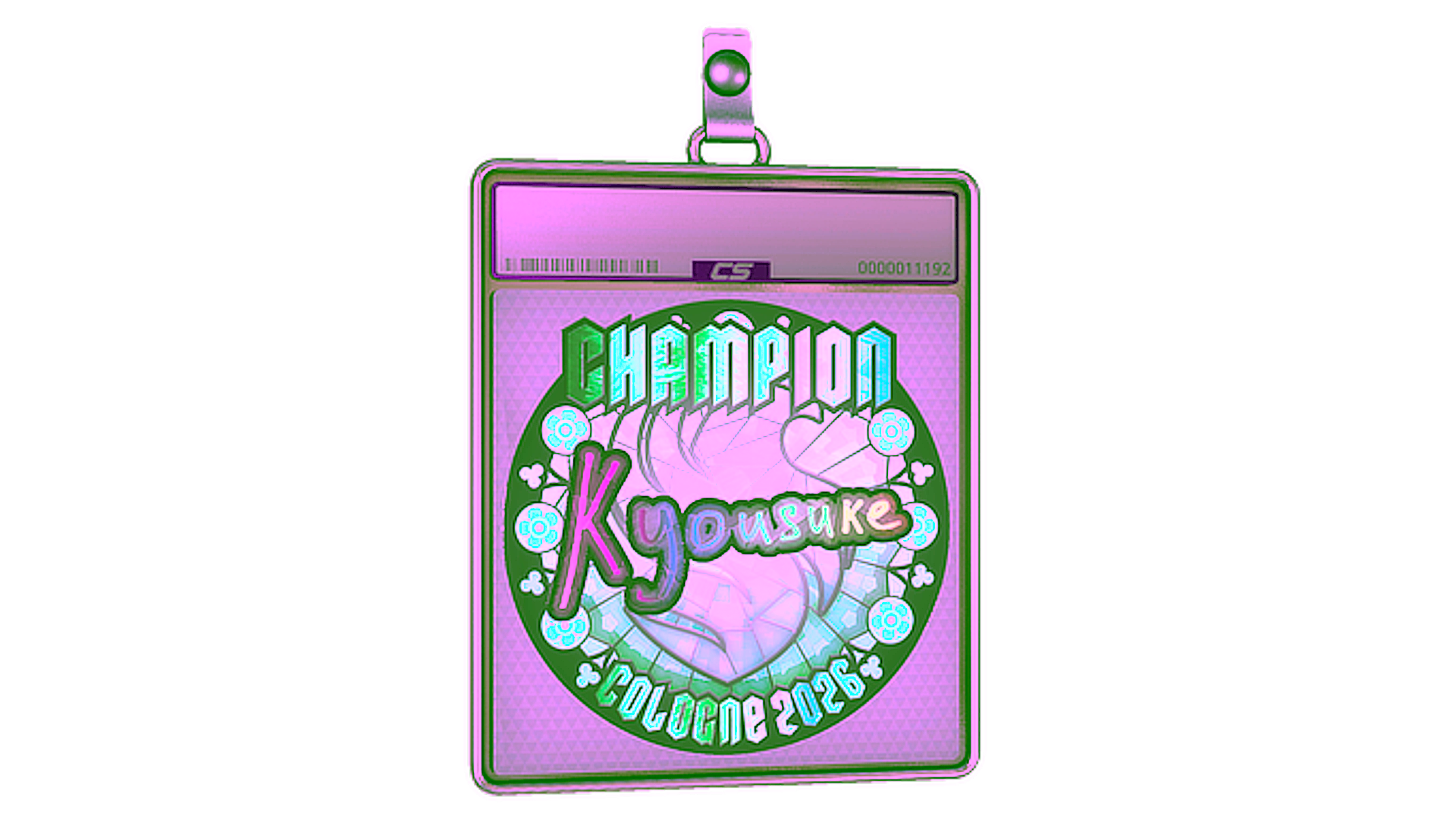 Display for Sticker Slab | kyousuke (Holo, Champion) | Cologne 2026