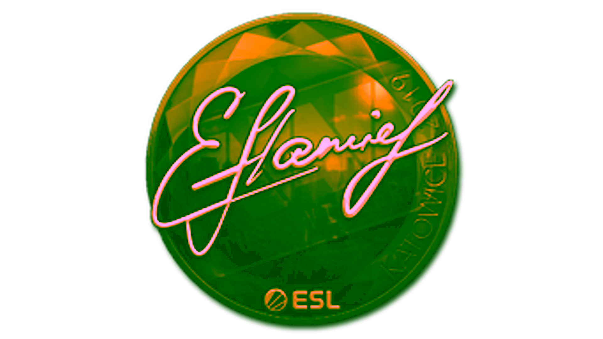 Display for Sticker | flamie (Gold) | Katowice 2019