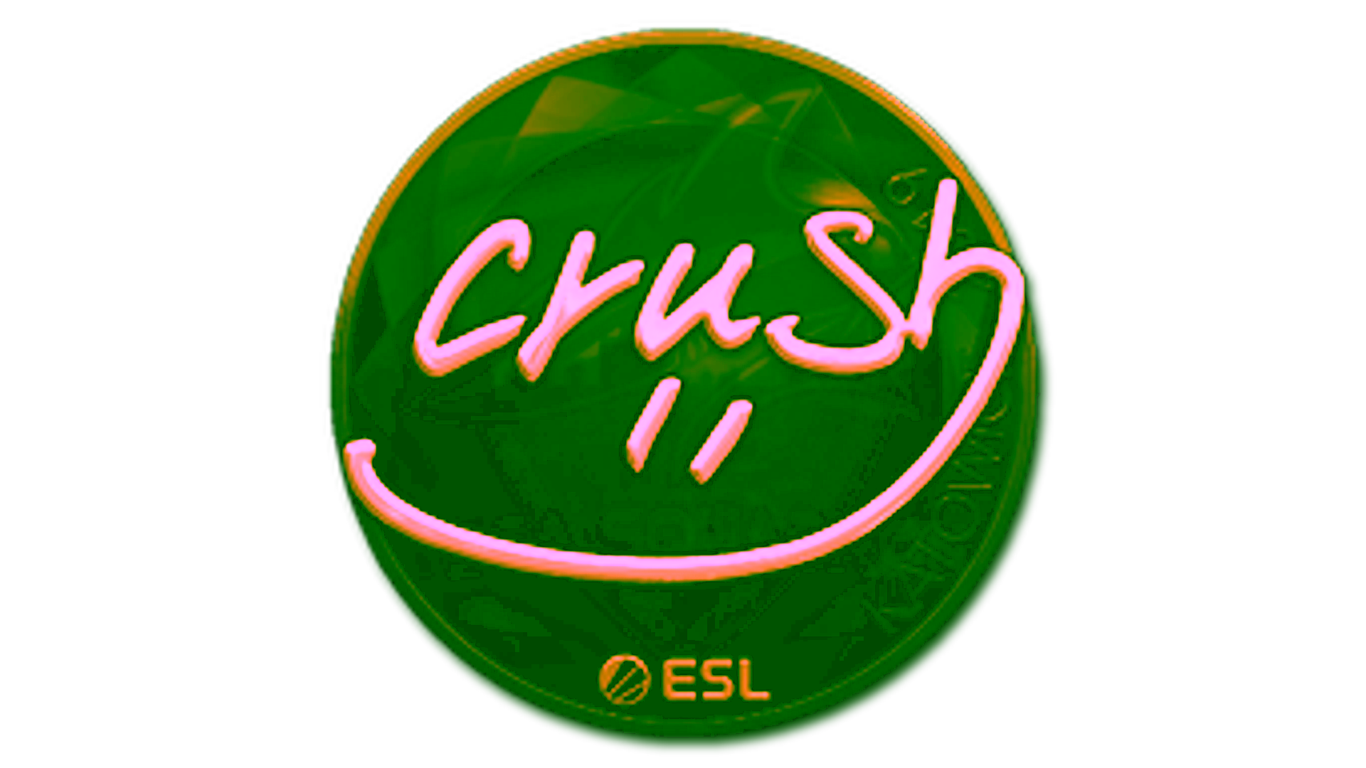 Display for Sticker | crush (Gold) | Katowice 2019