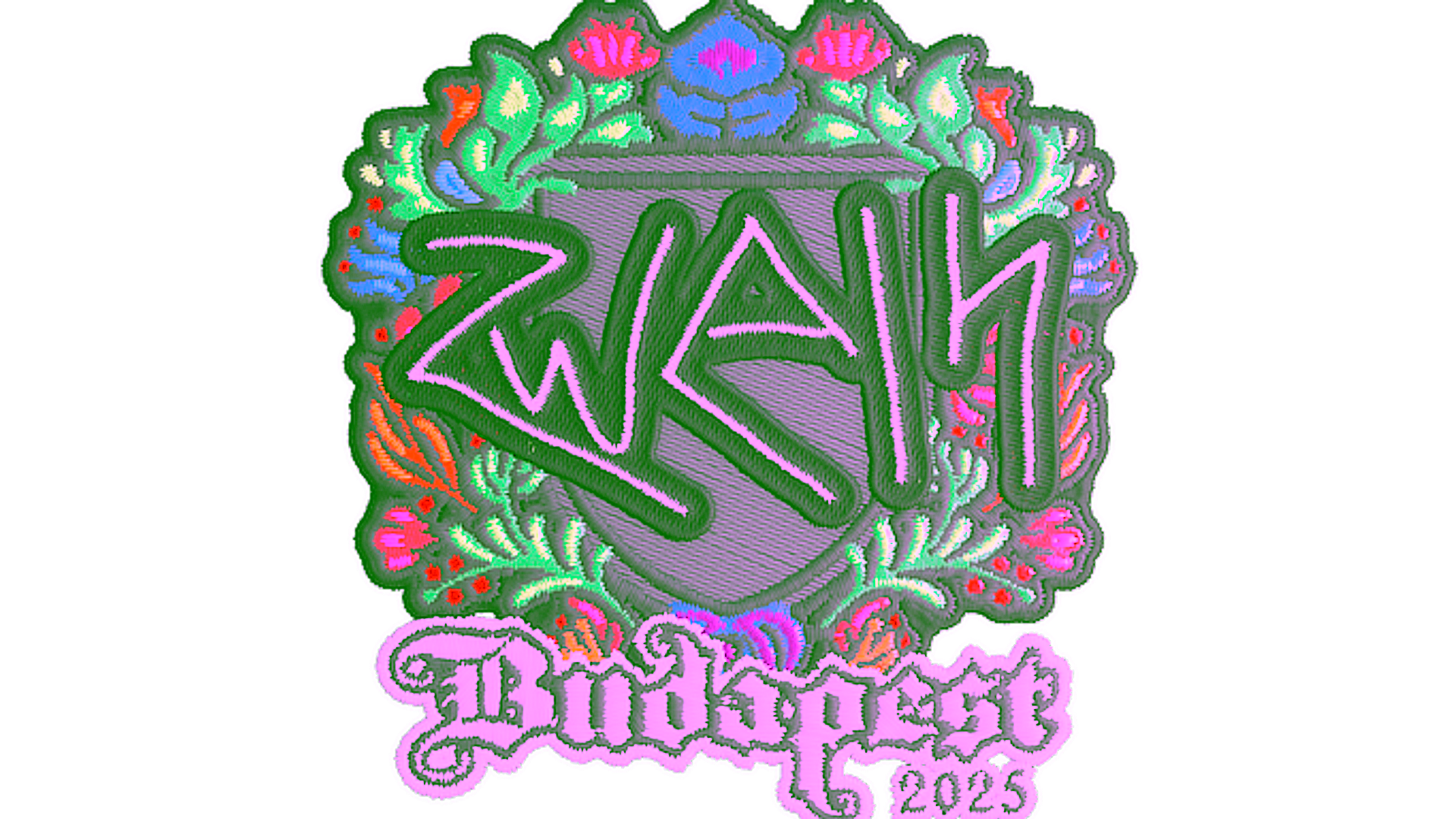 Rodyti Sticker | zweih (Embroidered) | Budapest 2025