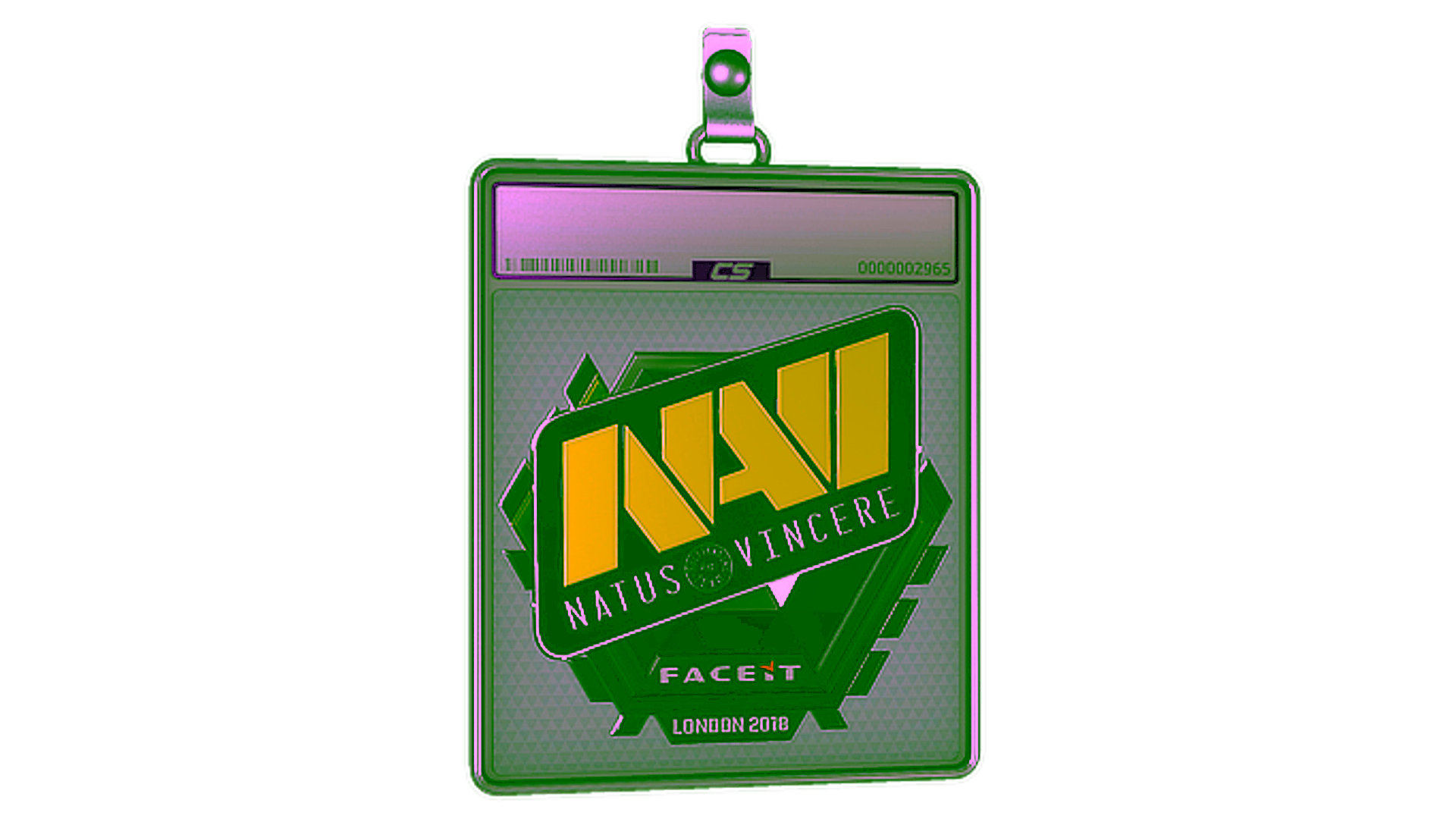 Display for Sticker Slab | Natus Vincere (Foil) | London 2018