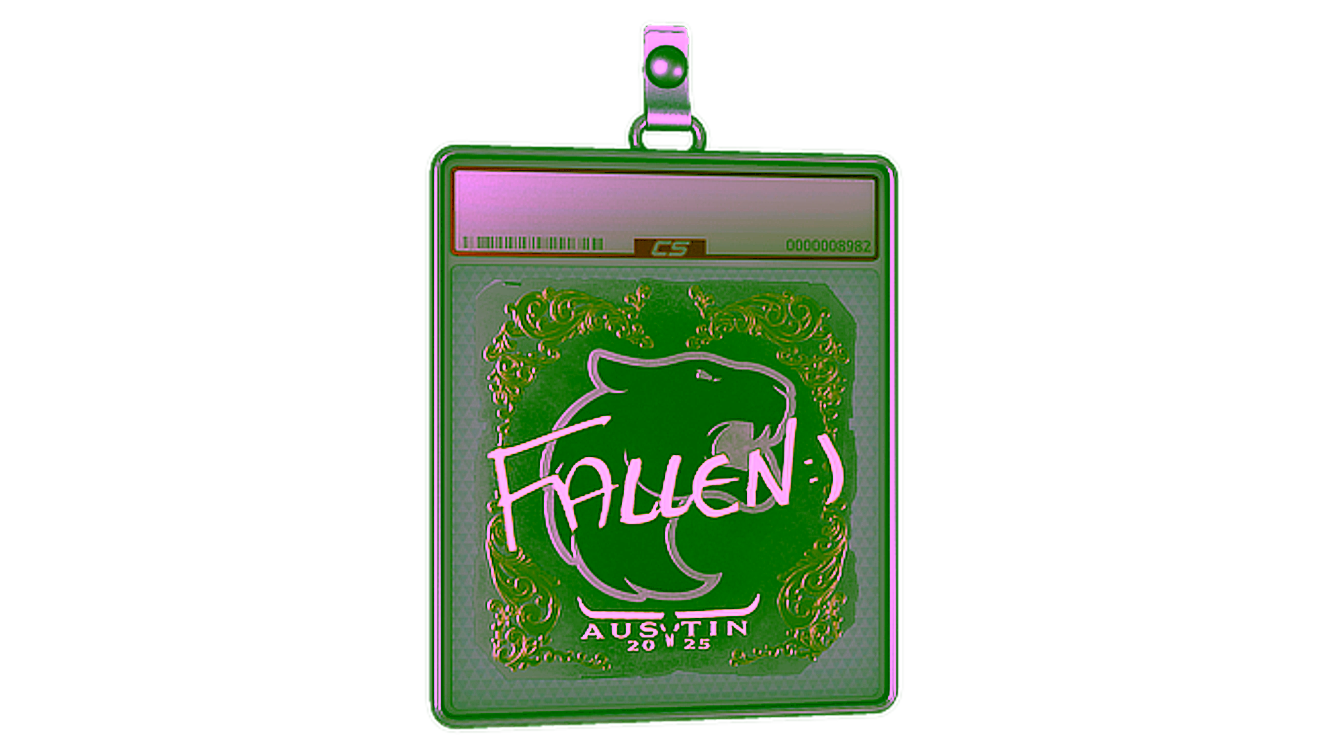 Display for Sticker Slab | FalleN (Gold) | Austin 2025