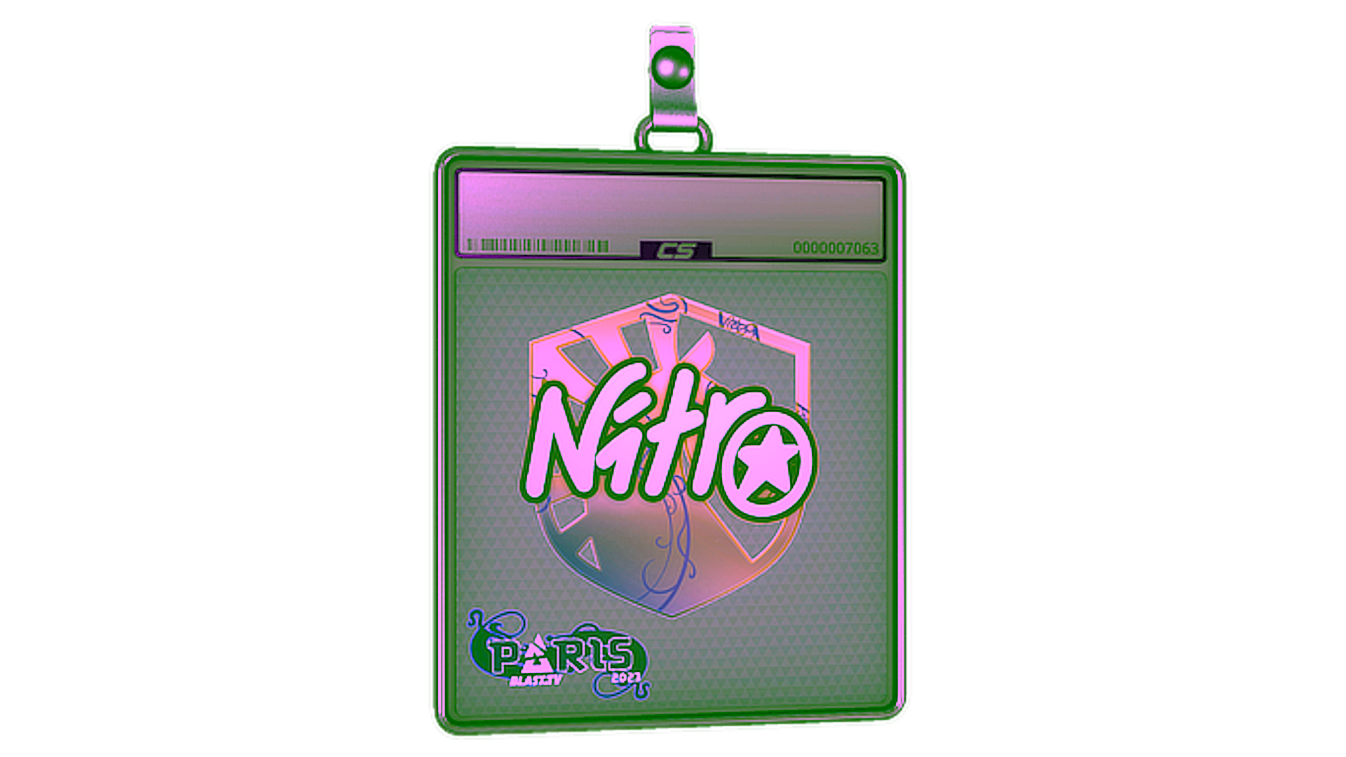 Display for Sticker Slab | nitr0 (Holo) | Paris 2023