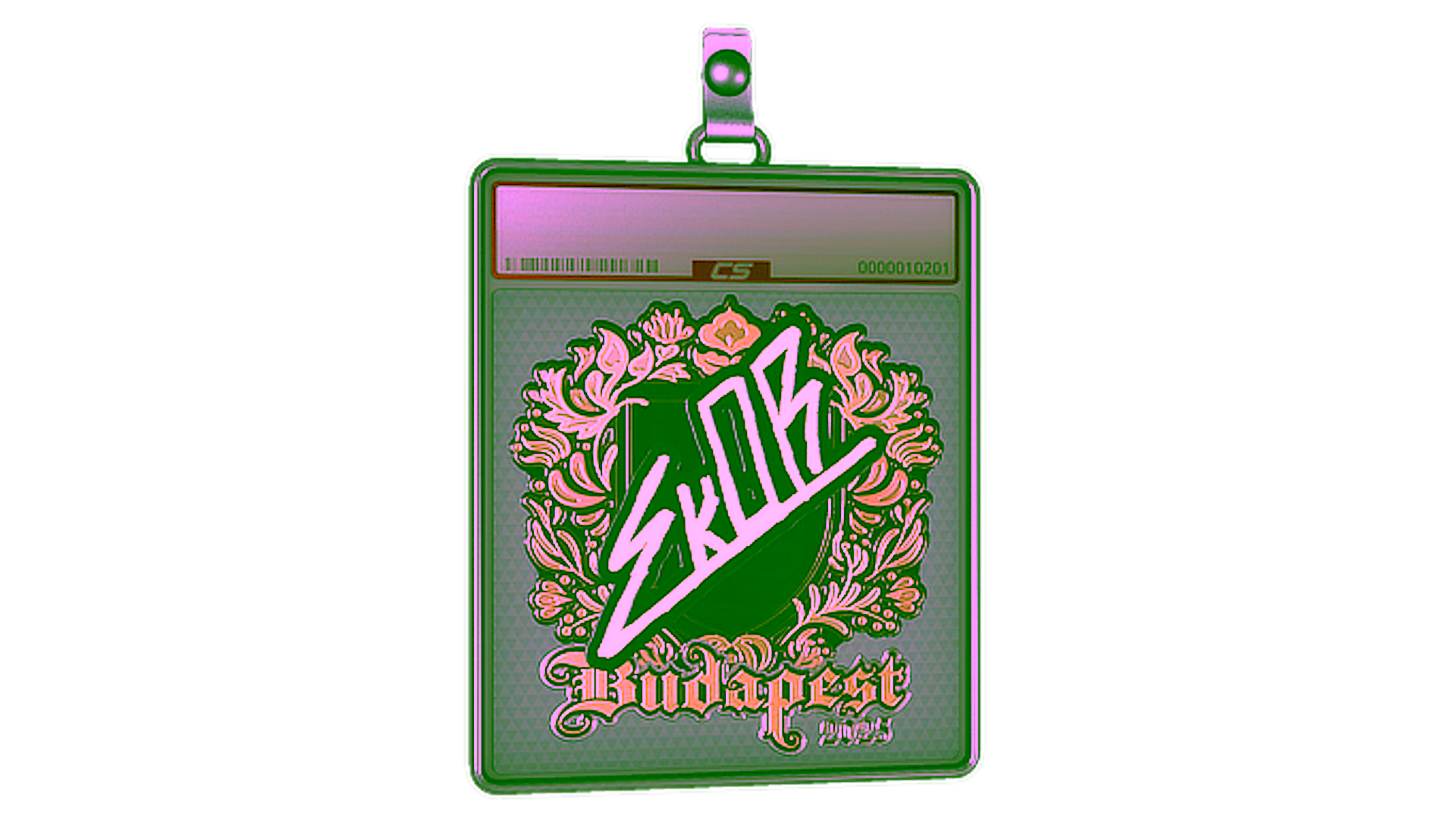 Display for Sticker Slab | sk0R (Gold) | Budapest 2025