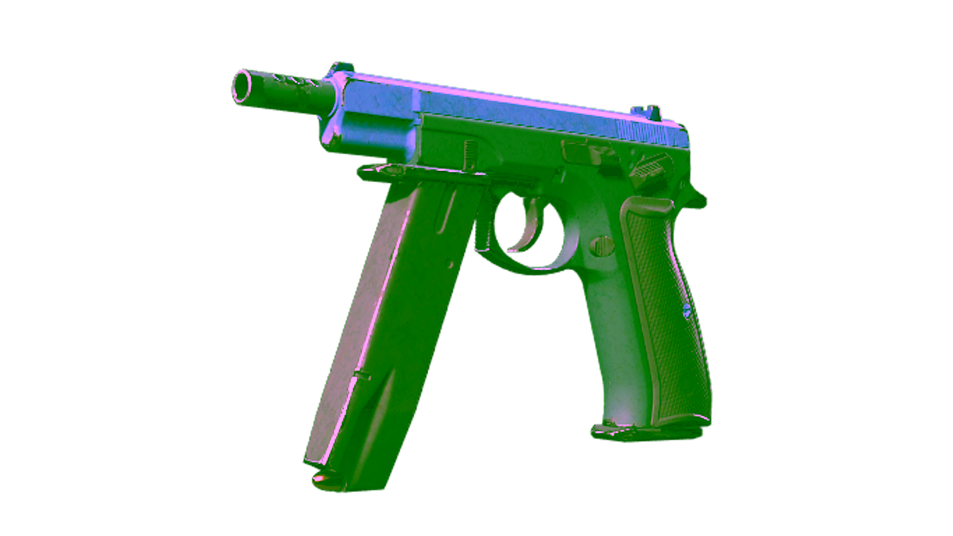 Display for Souvenir CZ75-Auto | Indigo (Well-Worn)