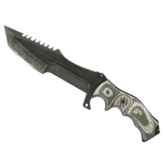 ★ StatTrak™ Huntsman Knife | Black Laminate (Battle-Scarred)