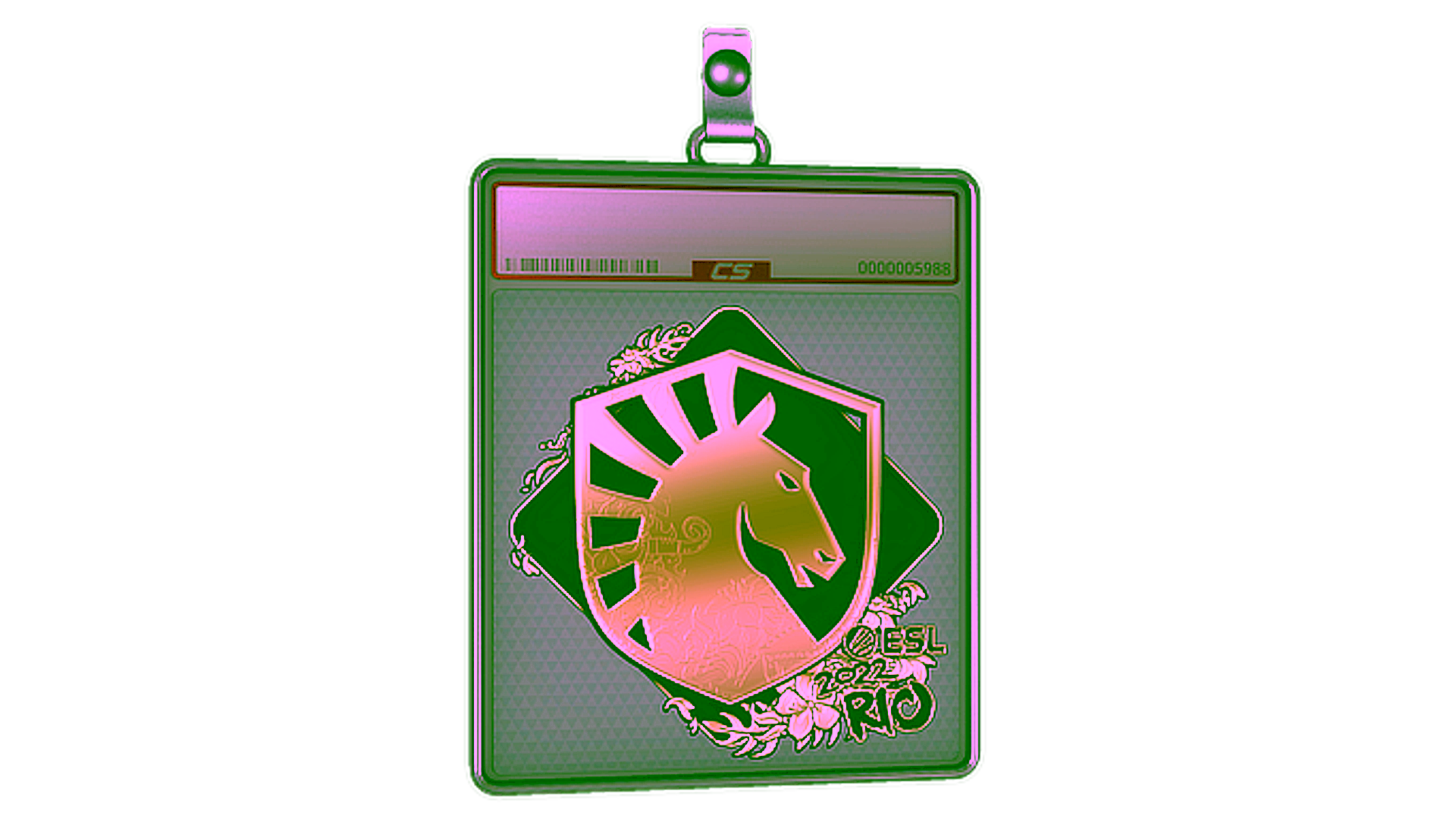 Display for Sticker Slab | Team Liquid (Gold) | Rio 2022
