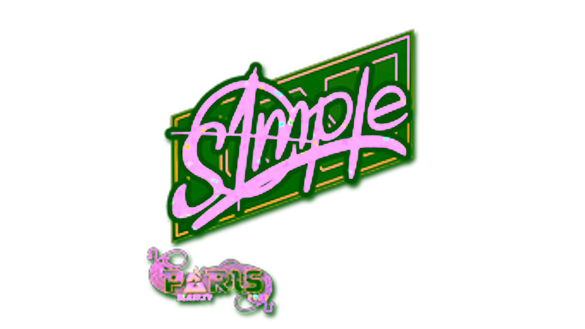 Anzeige für Sticker | s1mple (Glitter) | Paris 2023