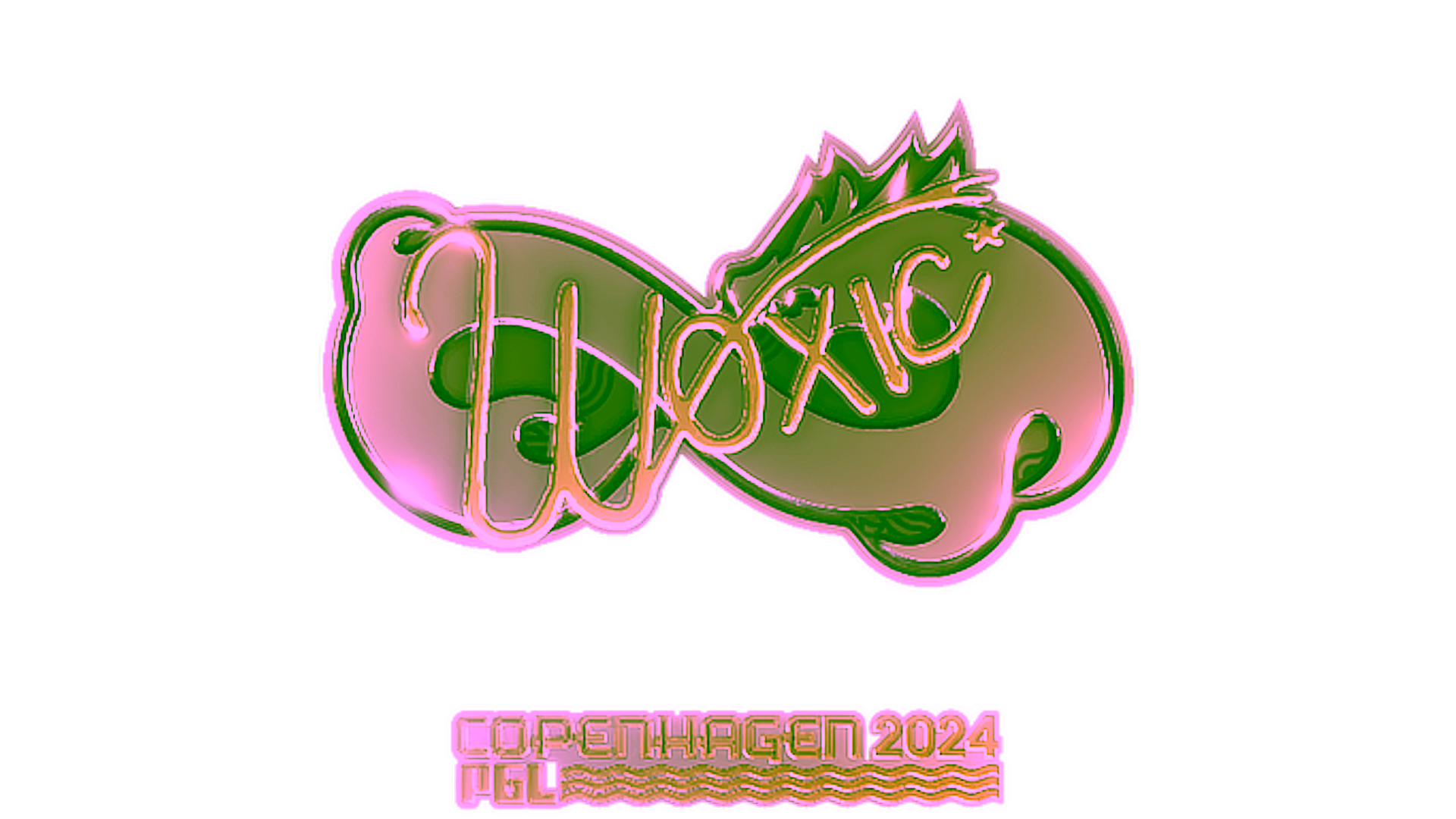 Display for Sticker | woxic (Gold) | Copenhagen 2024