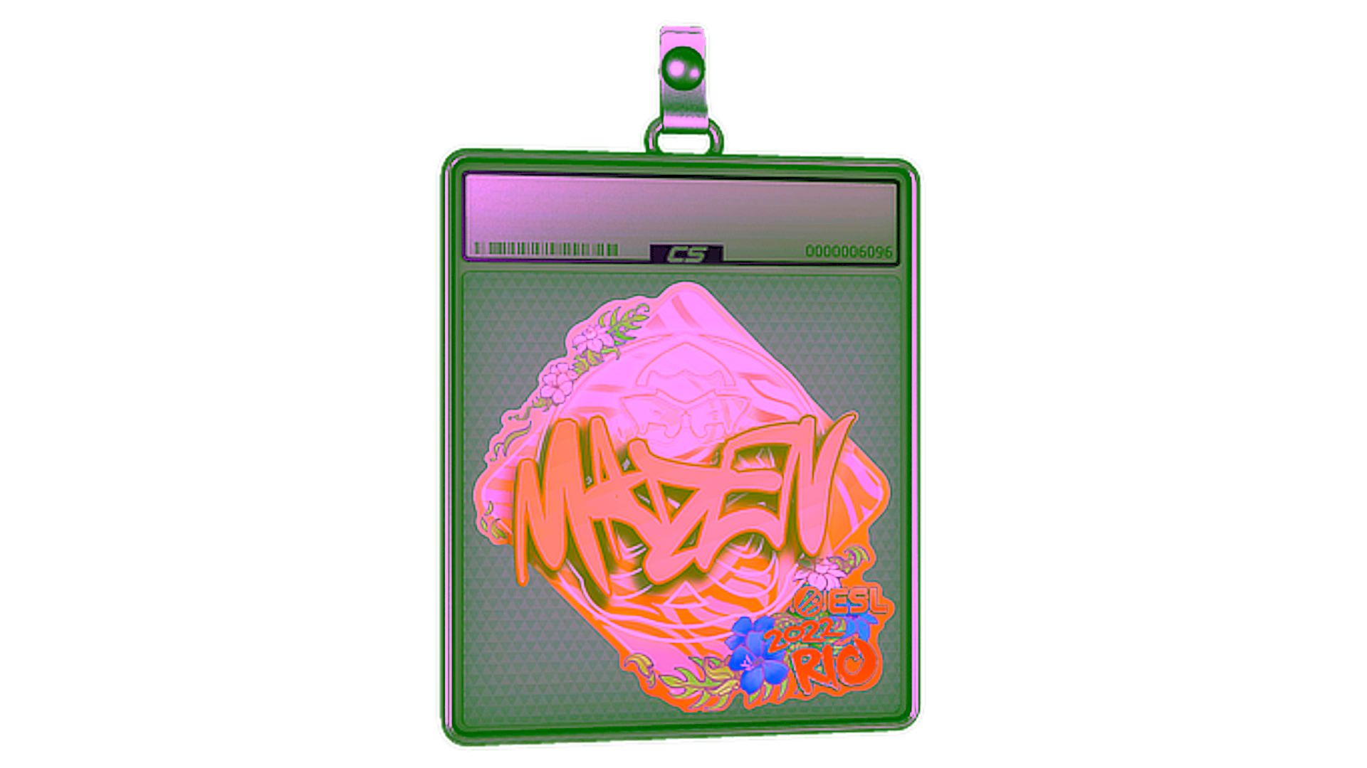 Affichage pour Sticker Slab | maden (Holo) | Rio 2022