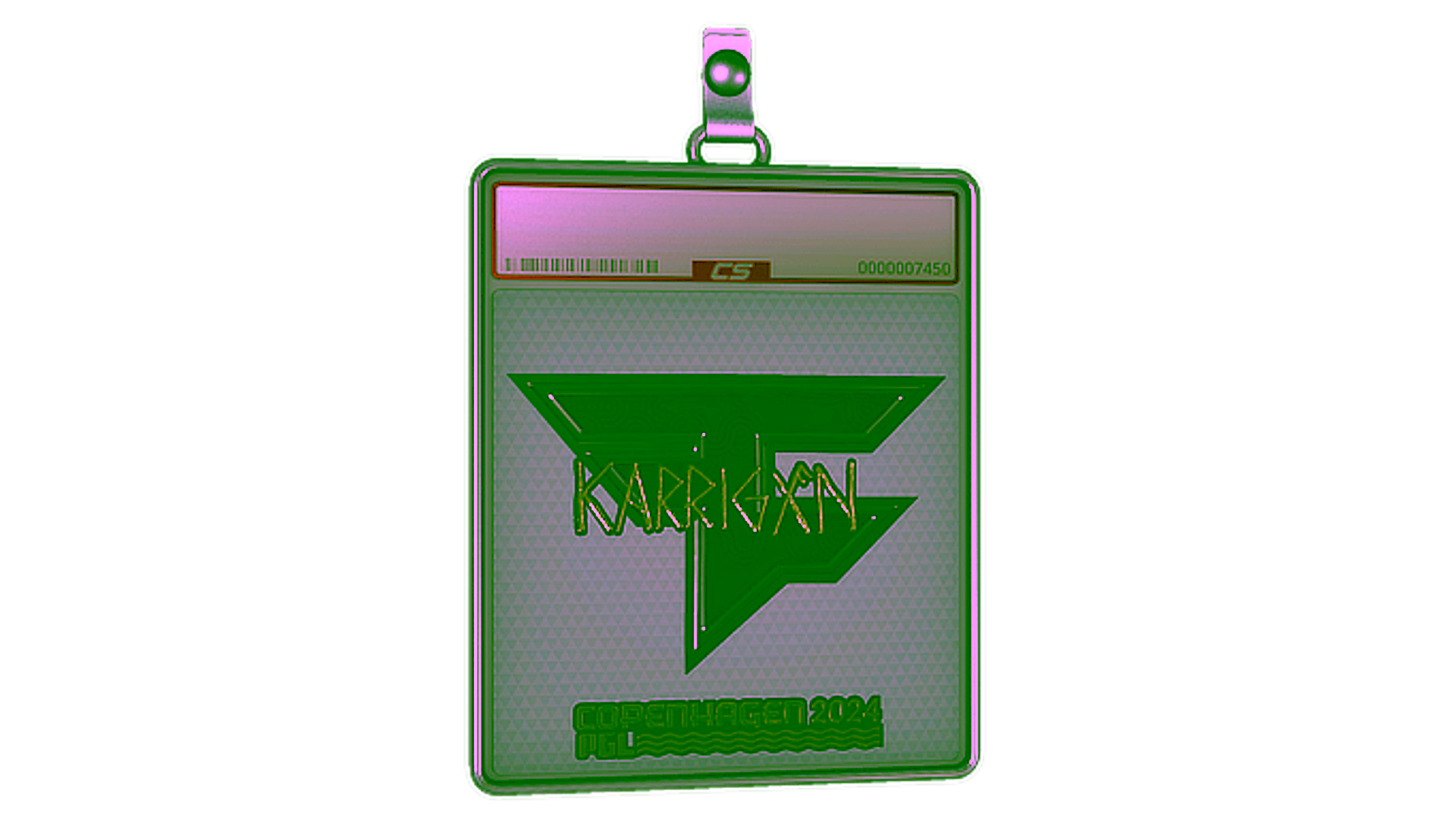 Display for Sticker Slab | karrigan (Gold) | Copenhagen 2024