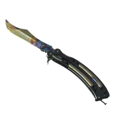 ★ StatTrak™ Butterfly Knife | Case Hardened (Well-Worn)