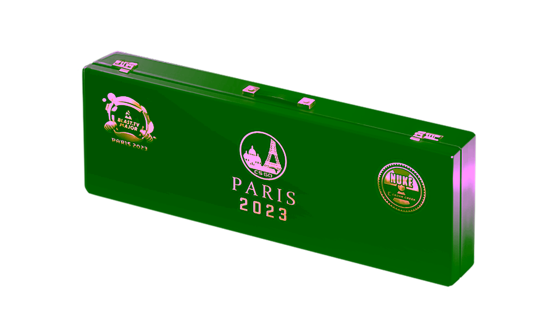 Display for Paris 2023 Nuke Souvenir Package