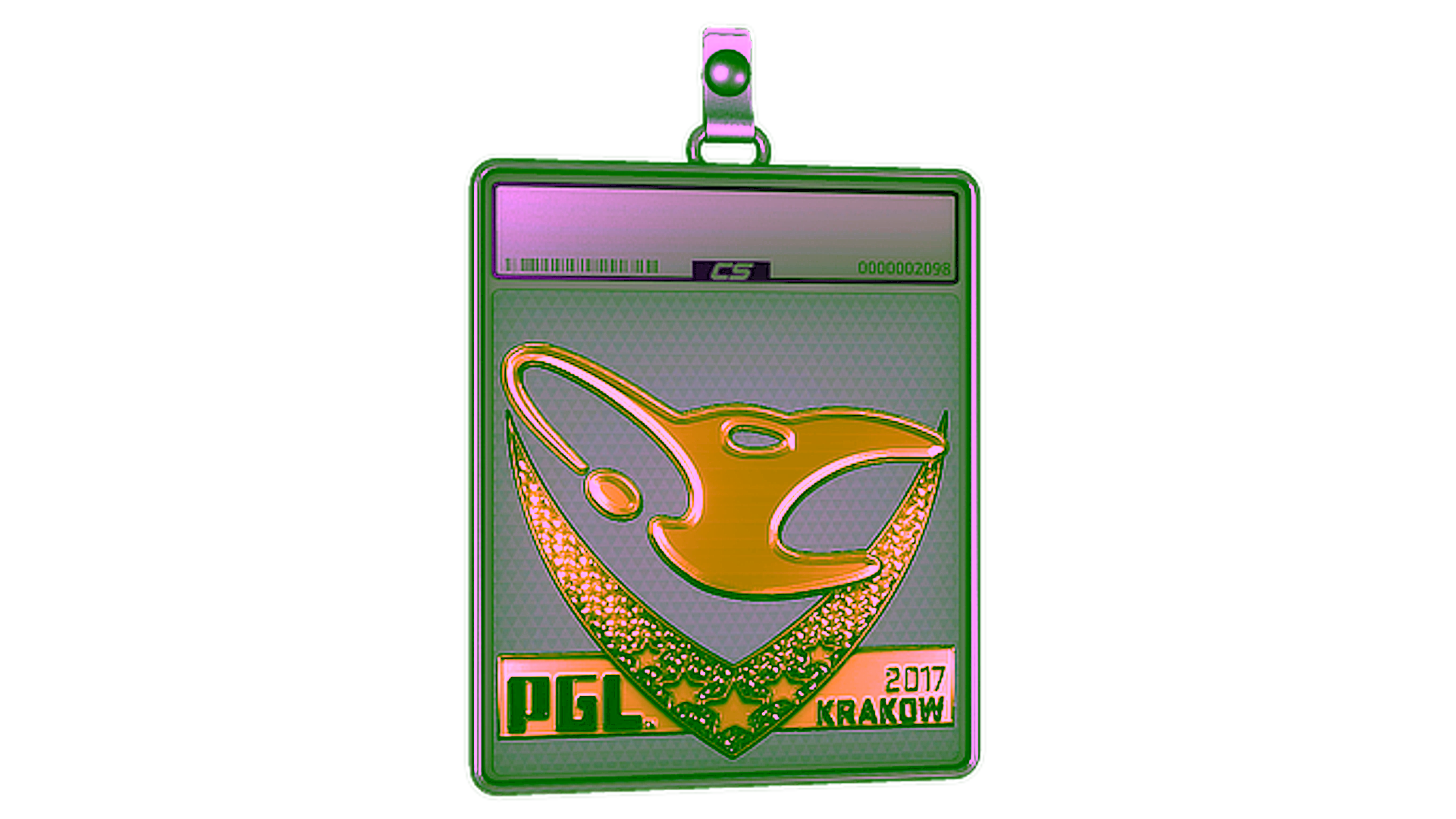 Display for Sticker Slab | mousesports (Gold) | Krakow 2017