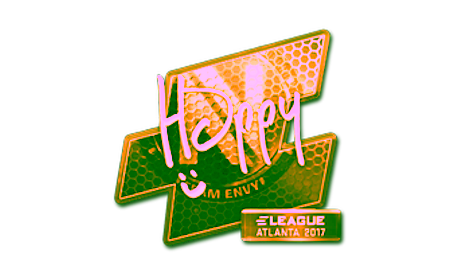 Display for Sticker | Happy (Gold) | Atlanta 2017