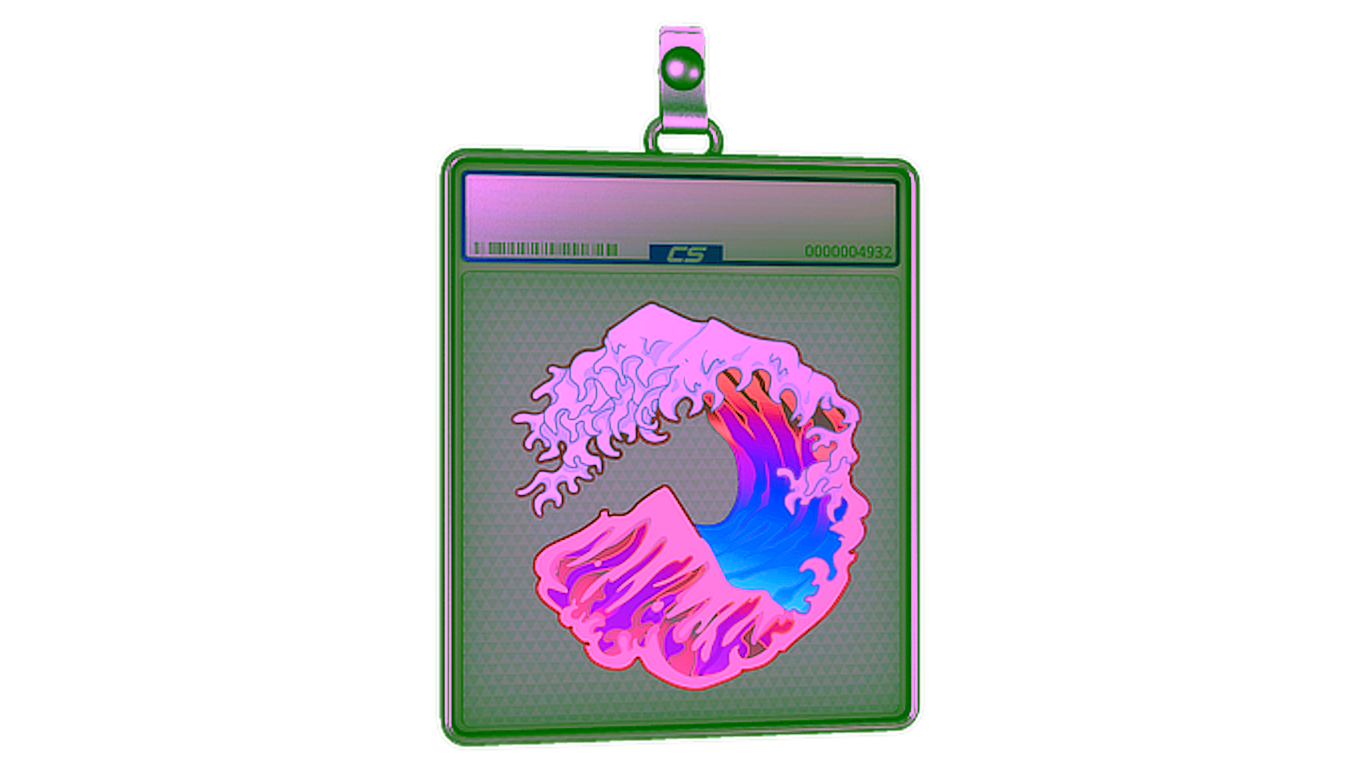 Display for Sticker Slab | Great Wave (Holo)