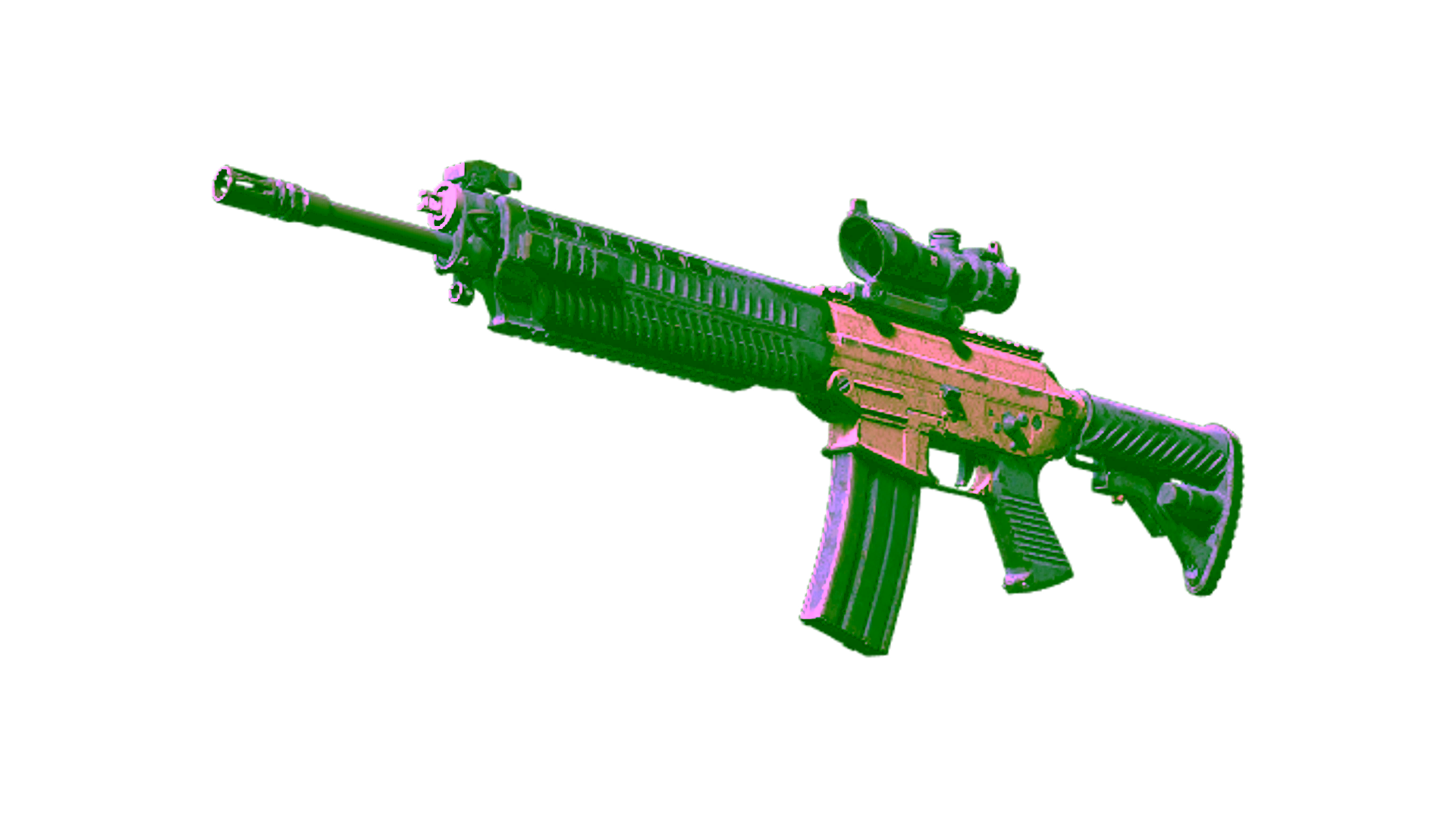 Display for Souvenir SG 553 | Tornado (Battle-Scarred)