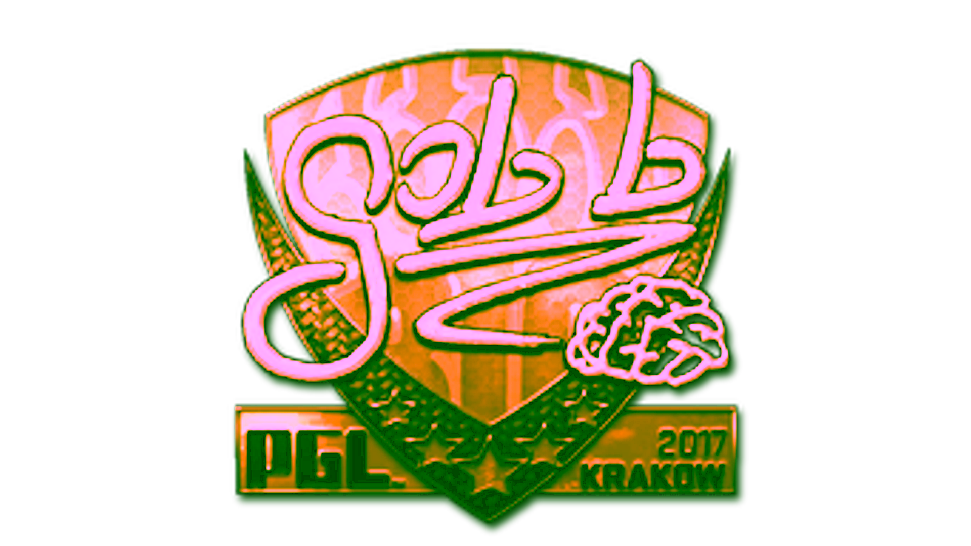 Display for Sticker | gob b (Gold) | Krakow 2017