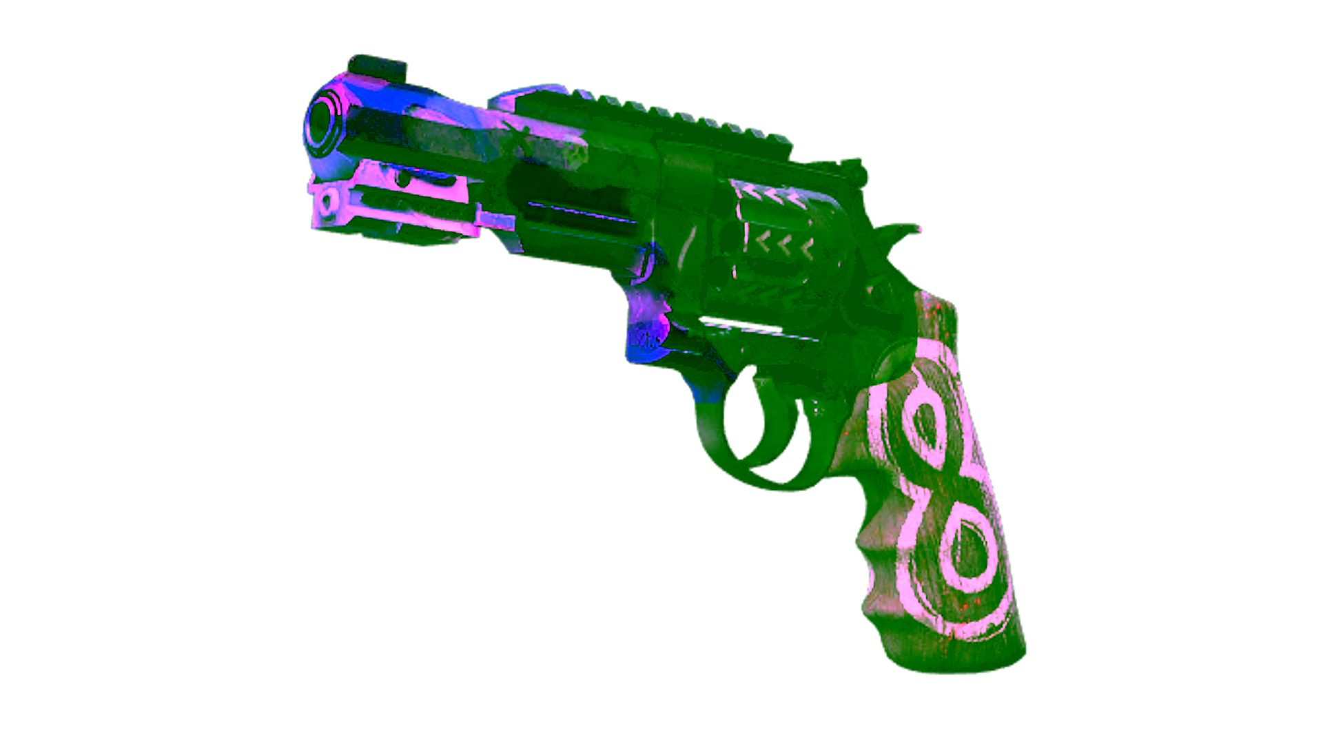 Display for StatTrak™ R8 Revolver | Crazy 8 (Well-Worn)