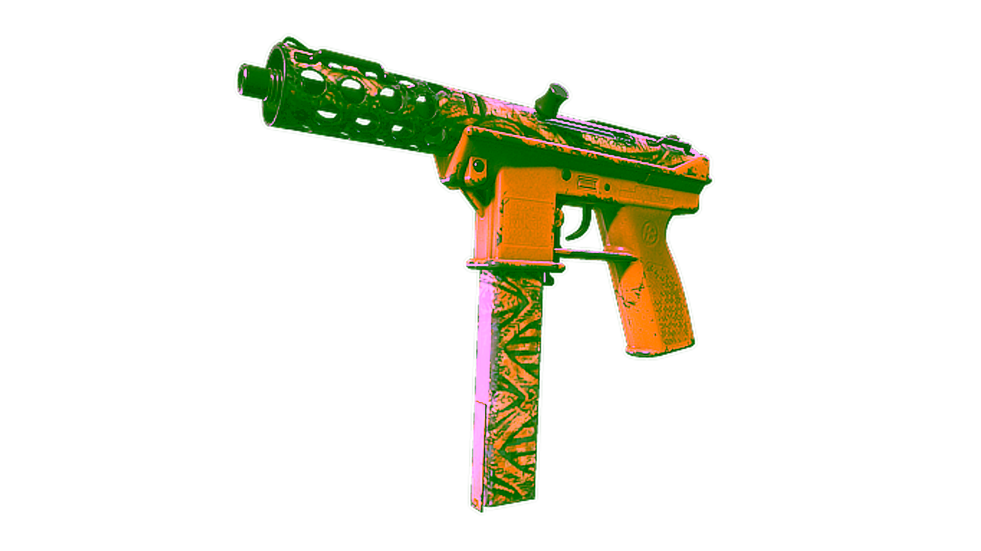 Display for Souvenir Tec-9 | Banana Leaf (Field-Tested)