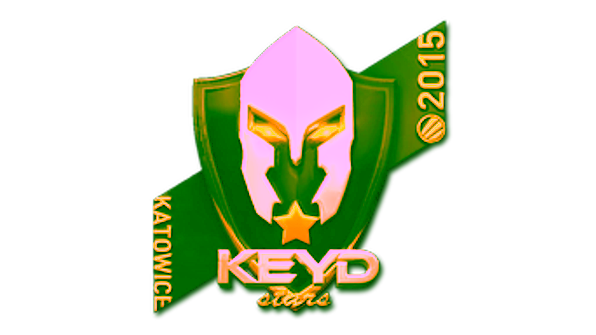 Anzeige für Sticker | Keyd Stars (Gold) | Katowice 2015