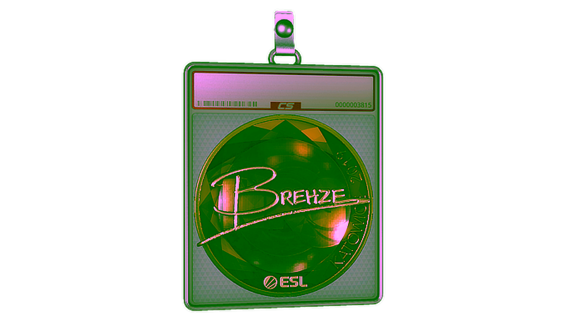 Anzeige für Sticker Slab | Brehze (Gold) | Katowice 2019