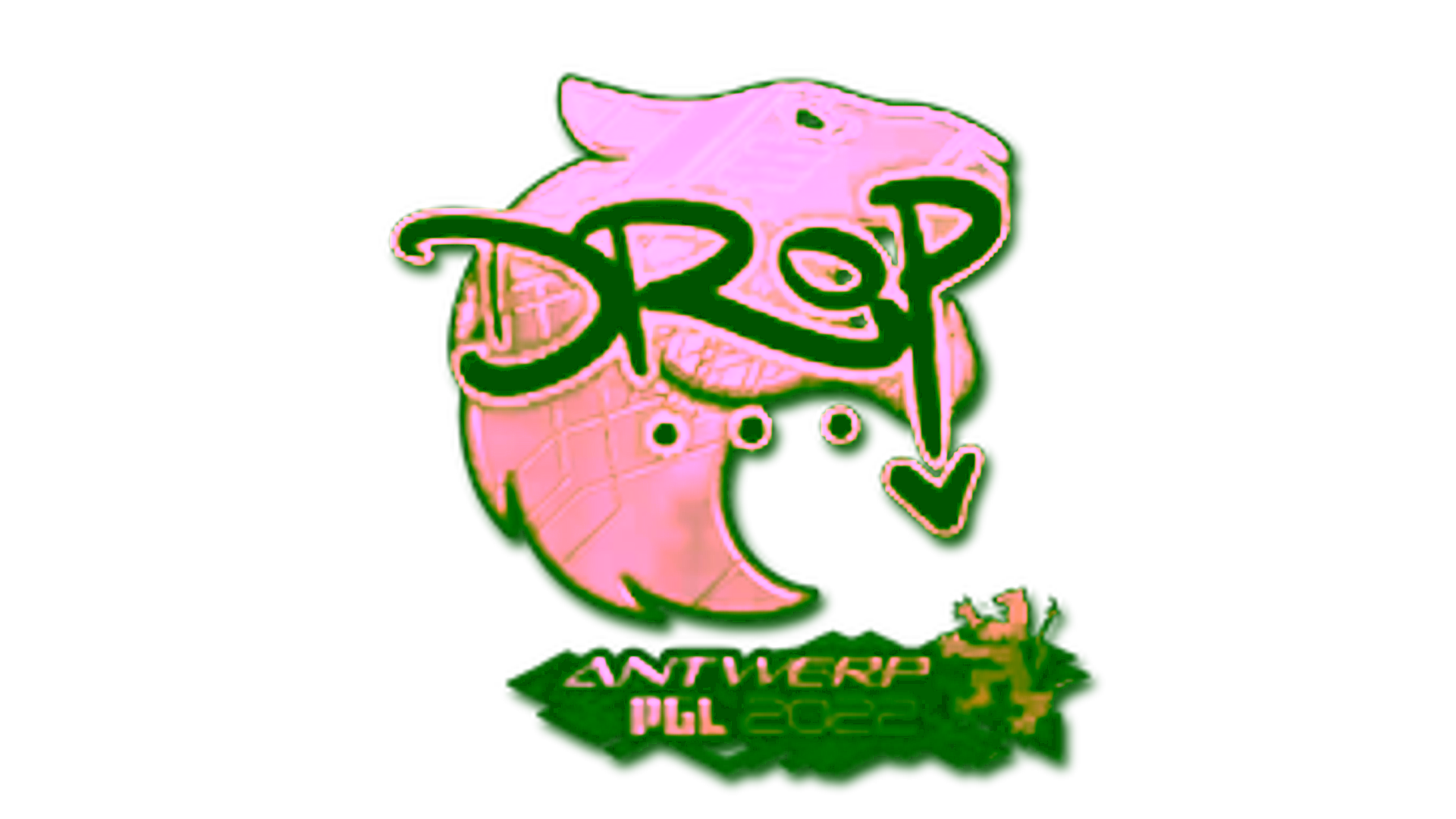 Display for Sticker | drop (Gold) | Antwerp 2022