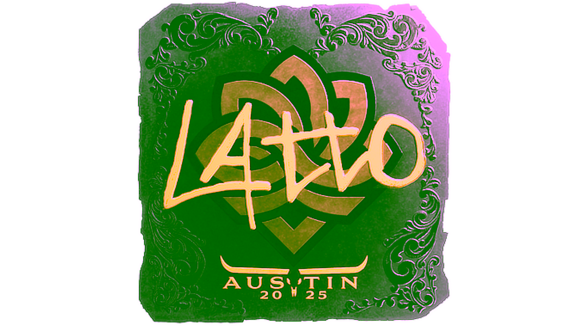 Display for Sticker | latto (Foil) | Austin 2025