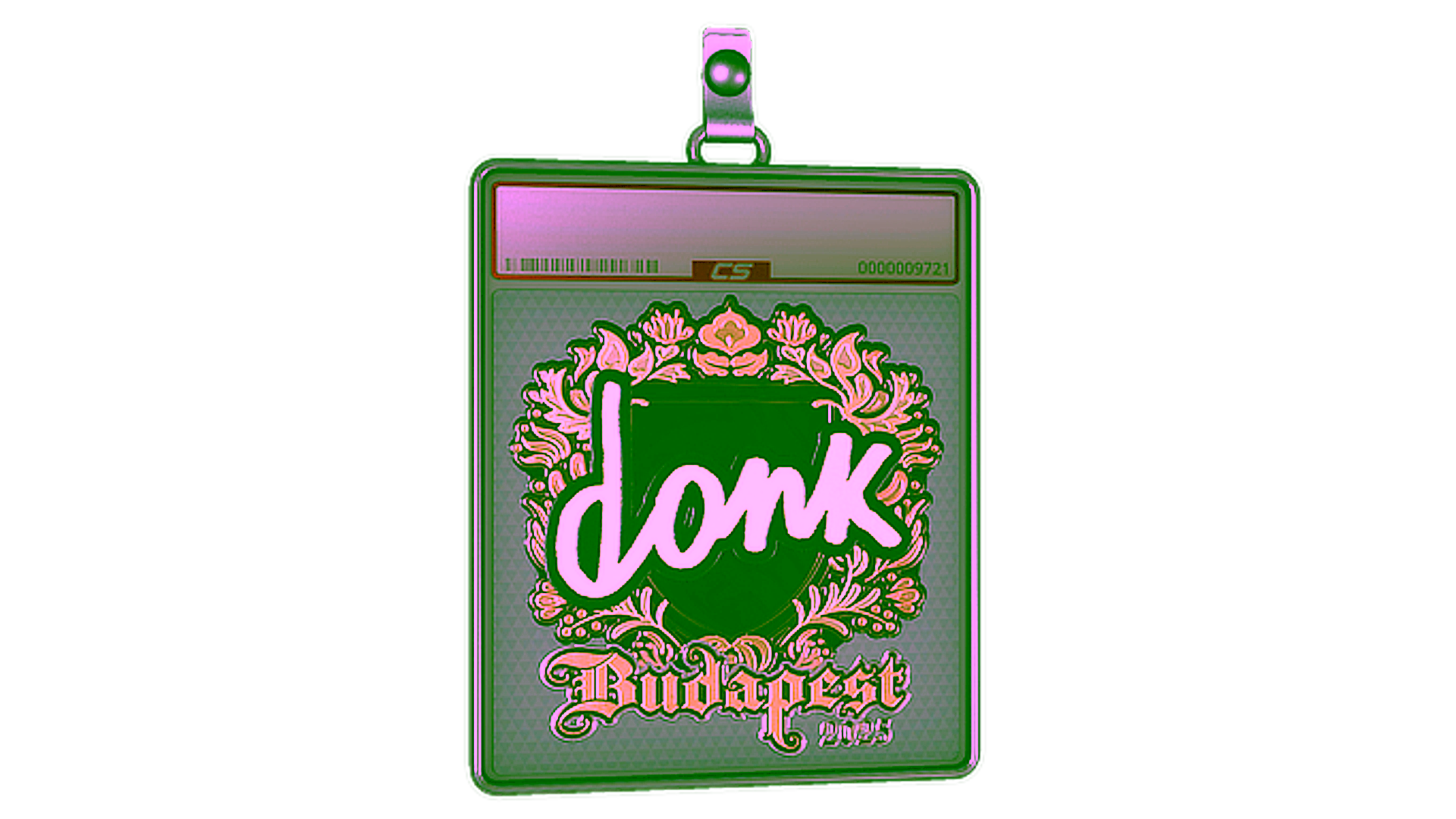 Affichage pour Sticker Slab | donk (Gold) | Budapest 2025