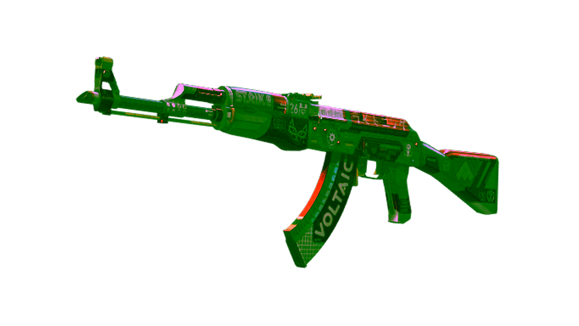 Display for StatTrak™ AK-47 | Bloodsport (Well-Worn)