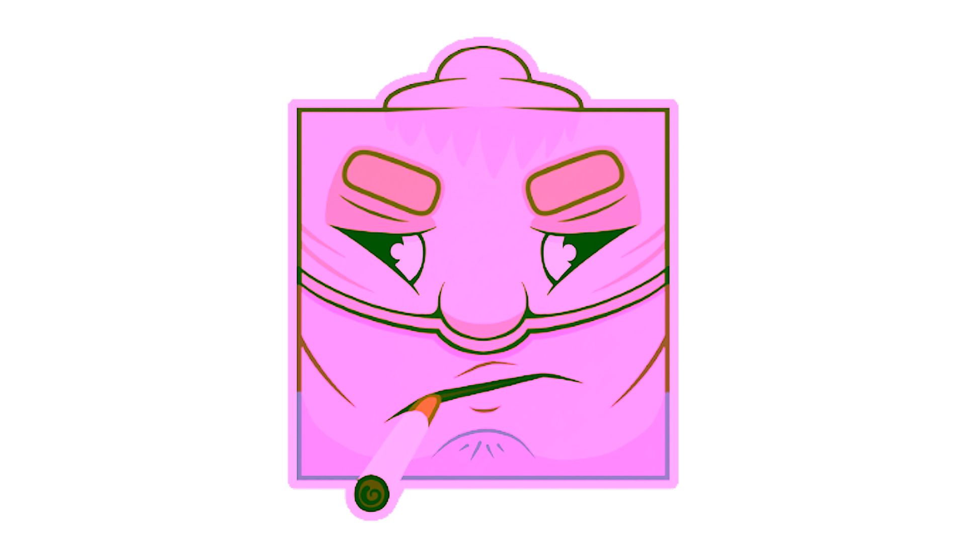 Display for Sticker | Bum A Smoke