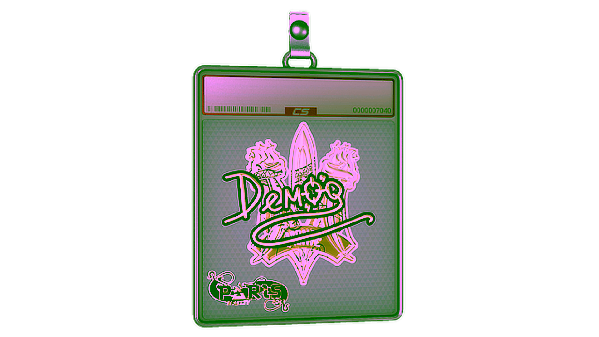 Display for Sticker Slab | DemQQ (Gold) | Paris 2023