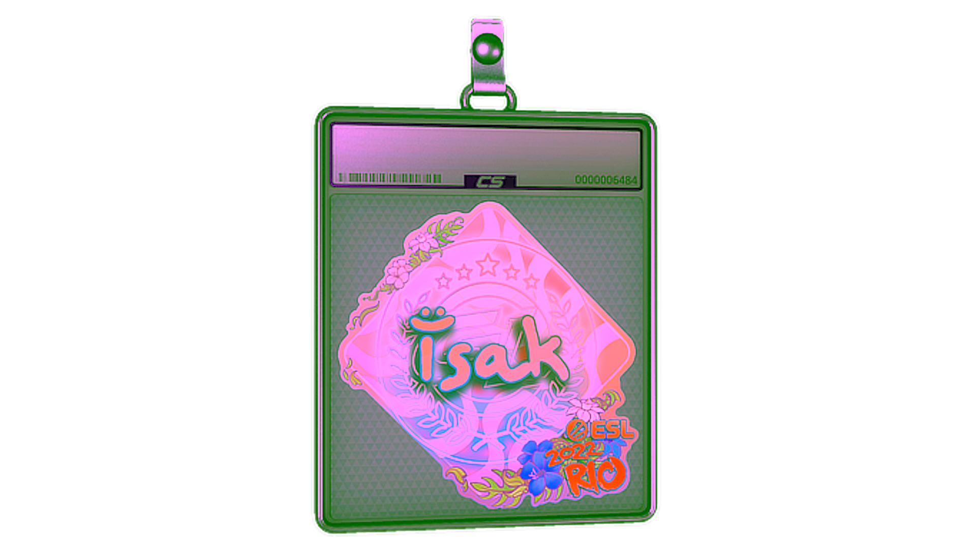 Display for Sticker Slab | isak (Holo) | Rio 2022