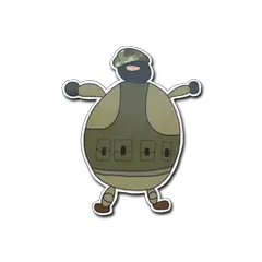 Sticker Poorly Drawn IDF