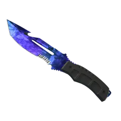 Survival Knife Doppler Sapphire