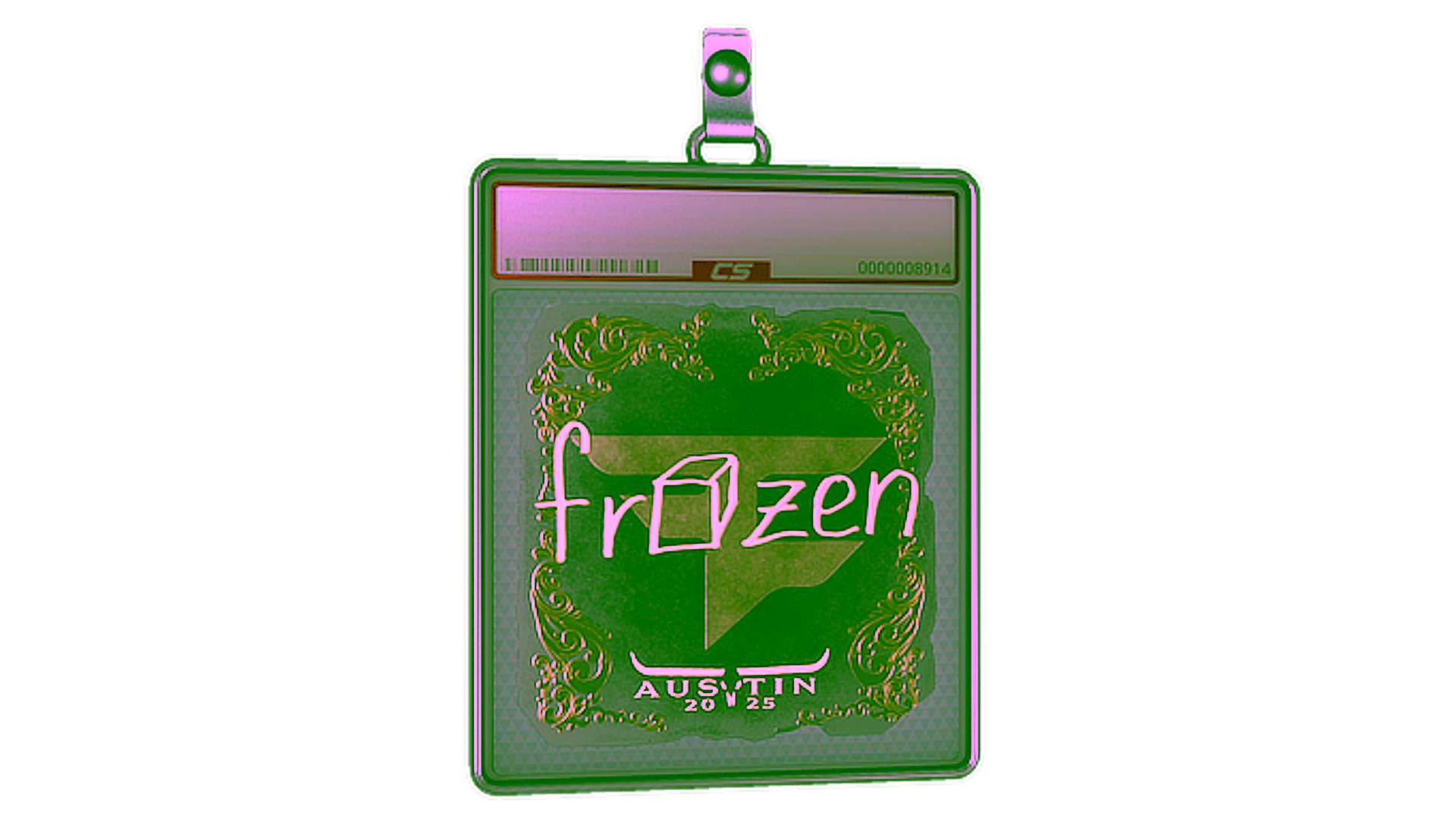 Display for Sticker Slab | frozen (Gold) | Austin 2025