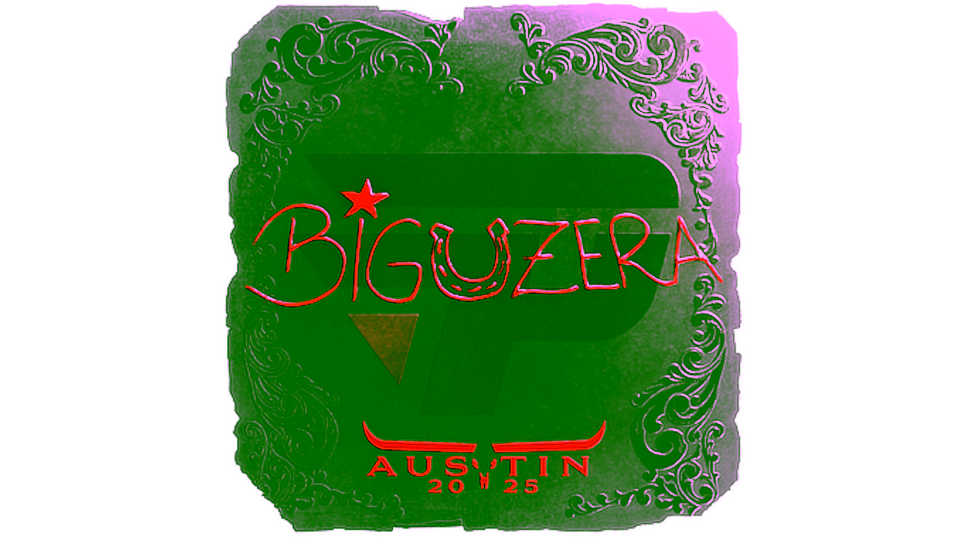 Display for Sticker | biguzera (Foil) | Austin 2025