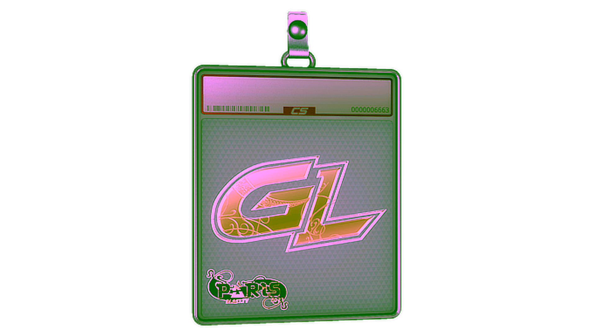 Display for Sticker Slab | GamerLegion (Gold) | Paris 2023