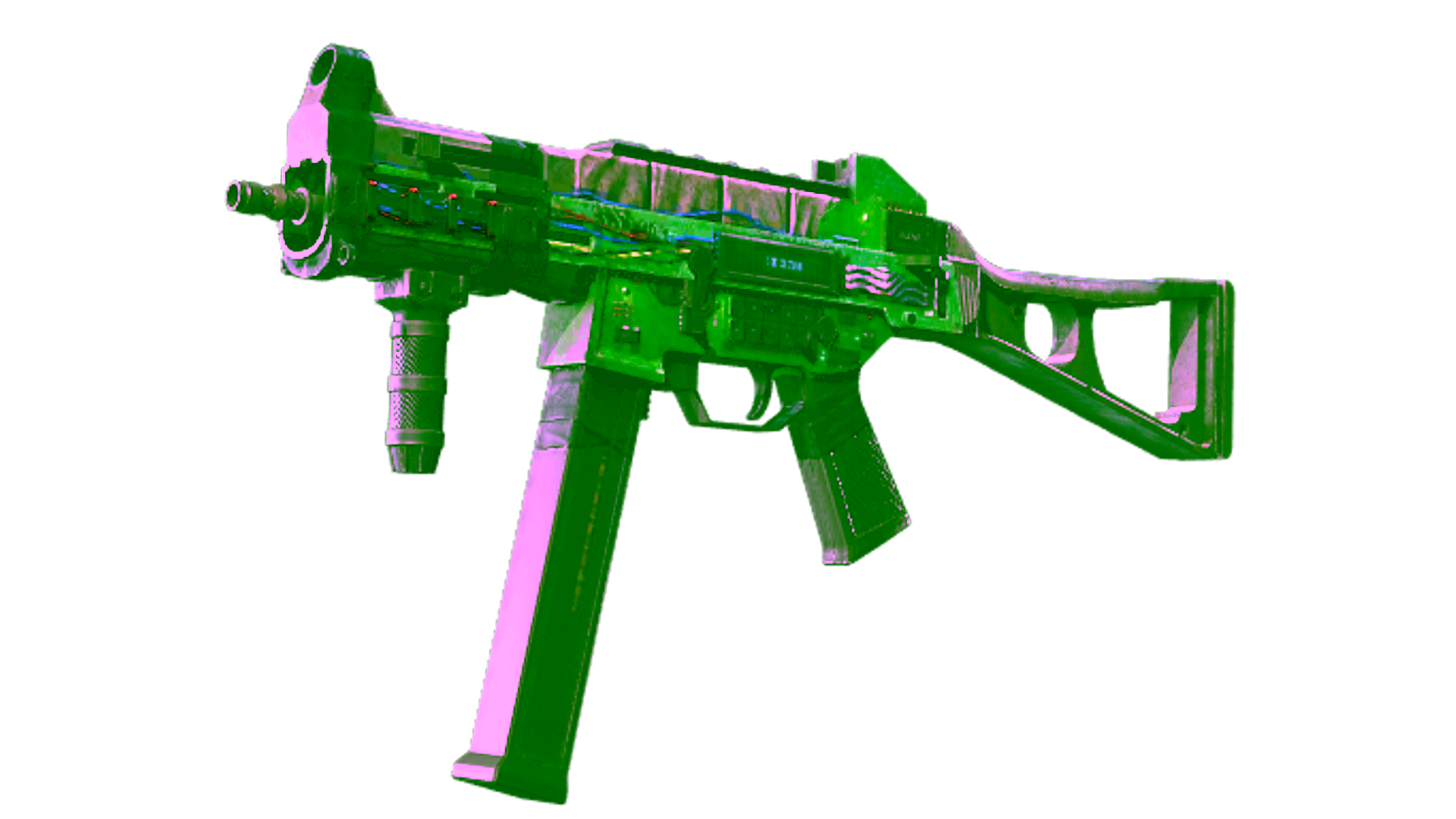 Дисплей для StatTrak™ UMP-45 | Plastique (Battle-Scarred)