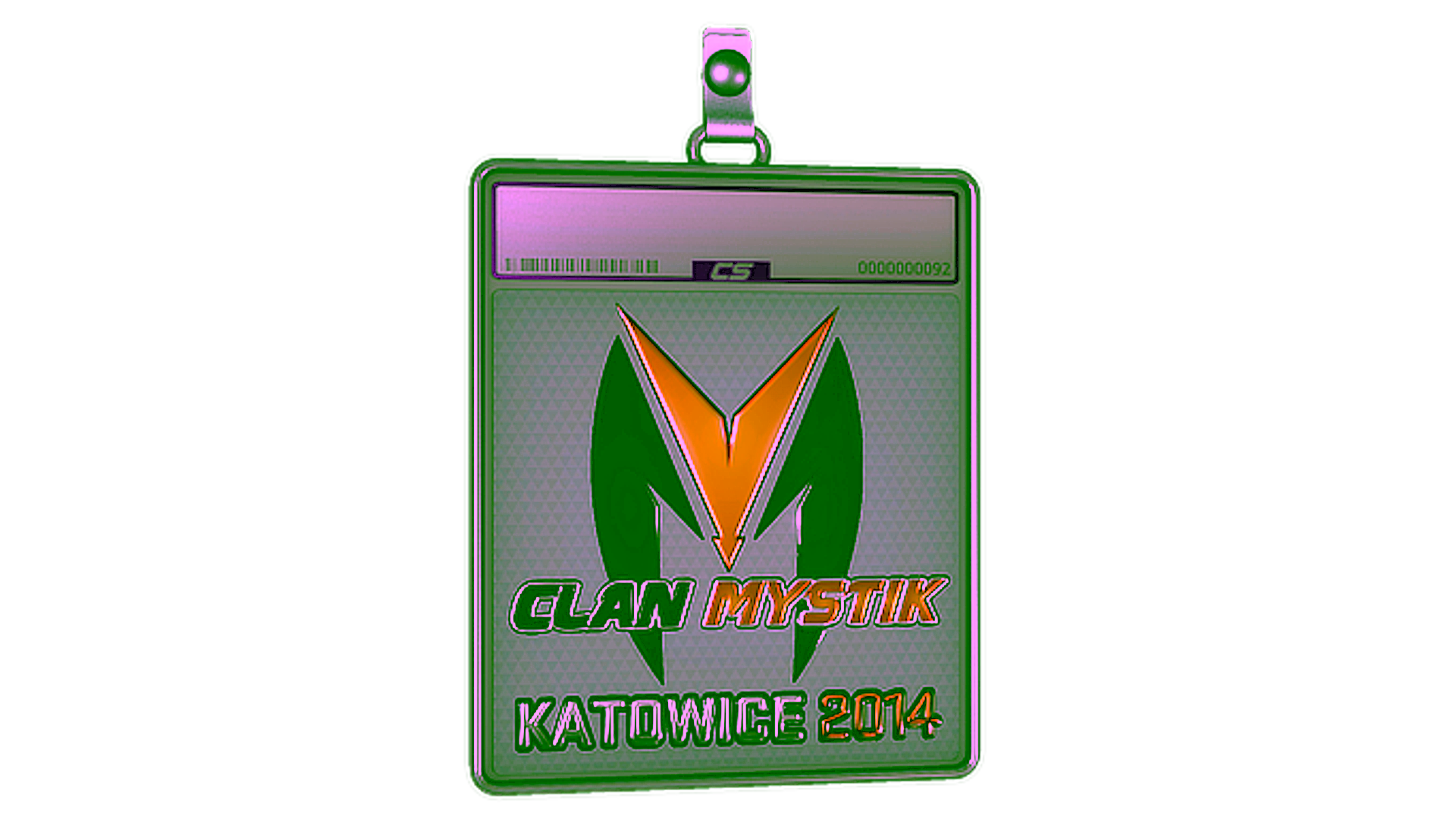 Display for Sticker Slab | Clan-Mystik (Foil) | Katowice 2014