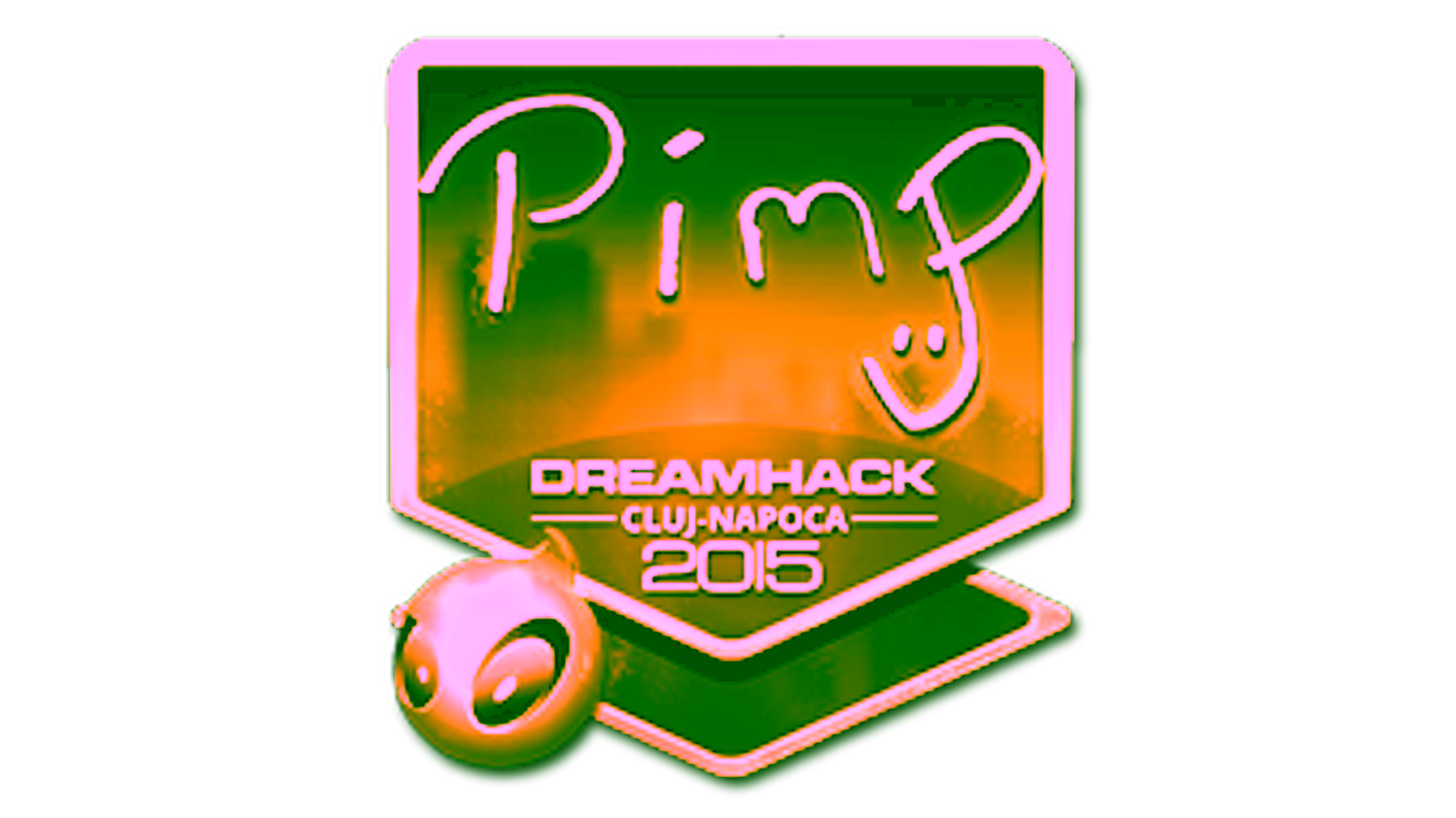 Display for Sticker | Pimp (Gold) | Cluj-Napoca 2015
