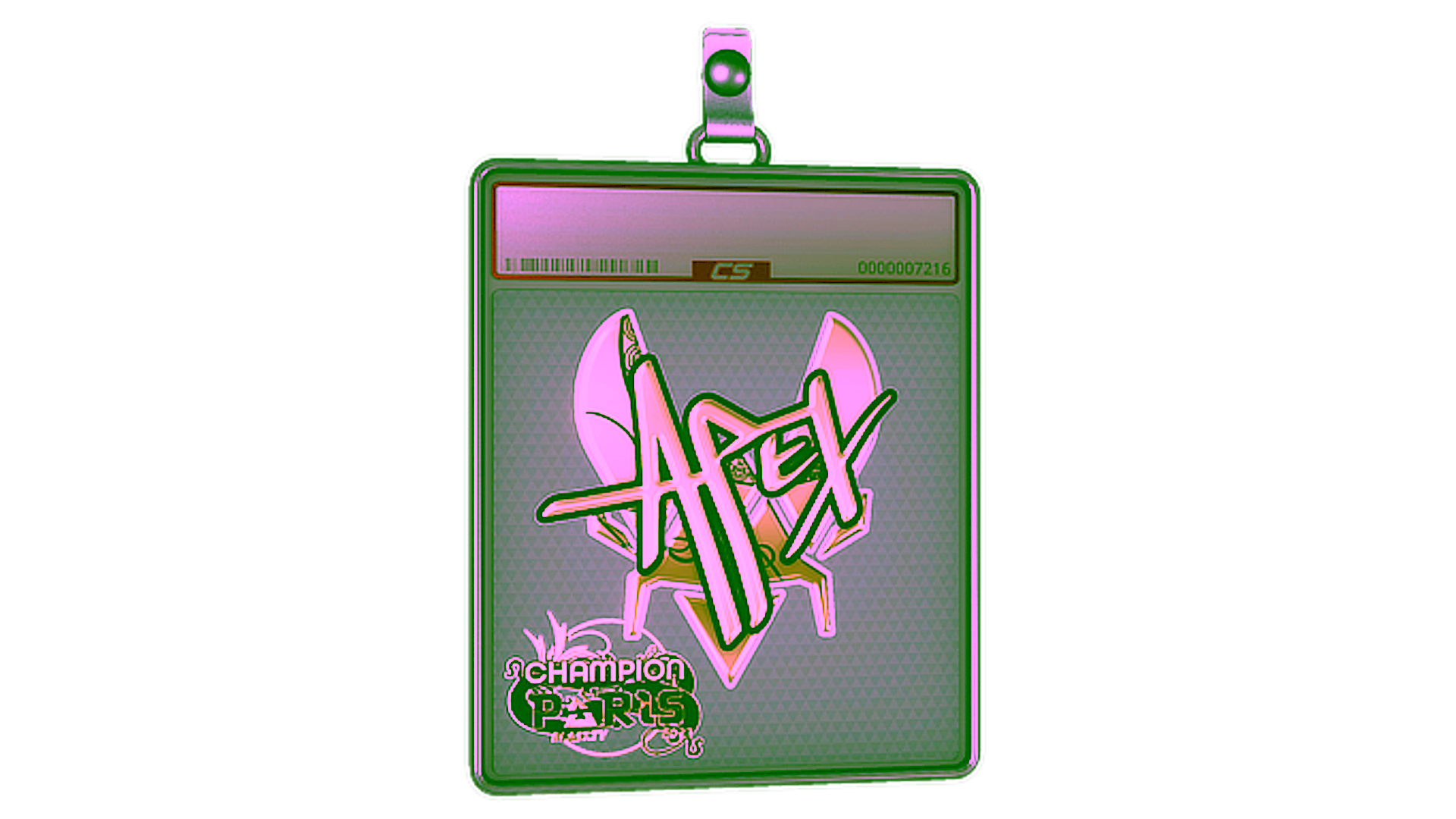 Anzeige für Sticker Slab | apEX (Gold, Champion) | Paris 2023