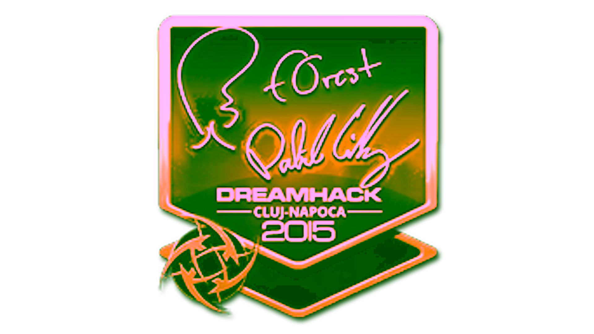 Display for Sticker | f0rest (Gold) | Cluj-Napoca 2015
