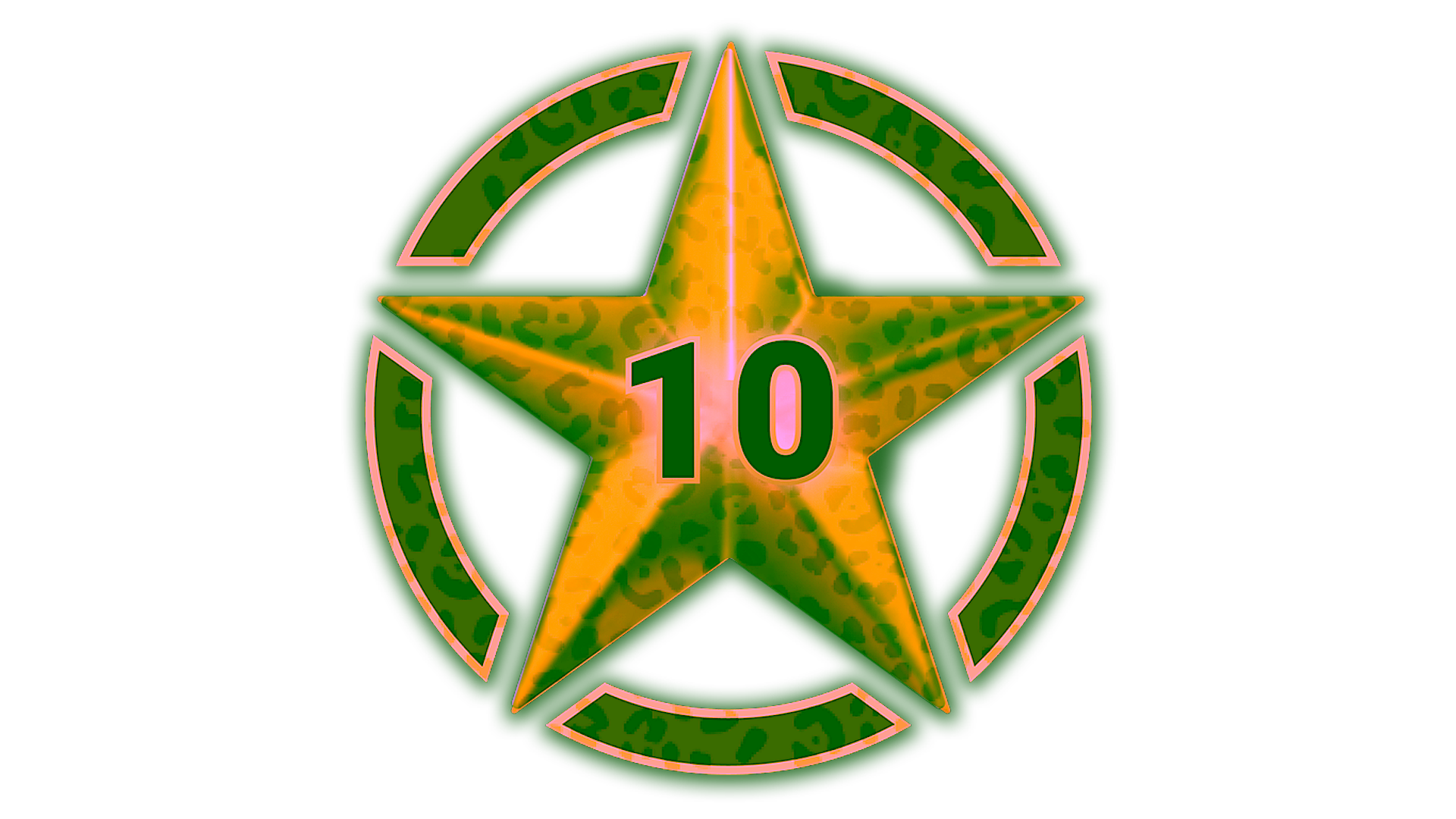 Display for 10 Stars for Operation Broken Fang
