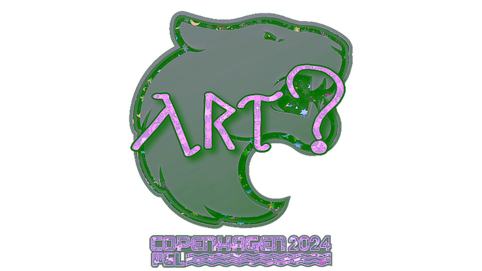 Display for Sticker | arT (Glitter) | Copenhagen 2024